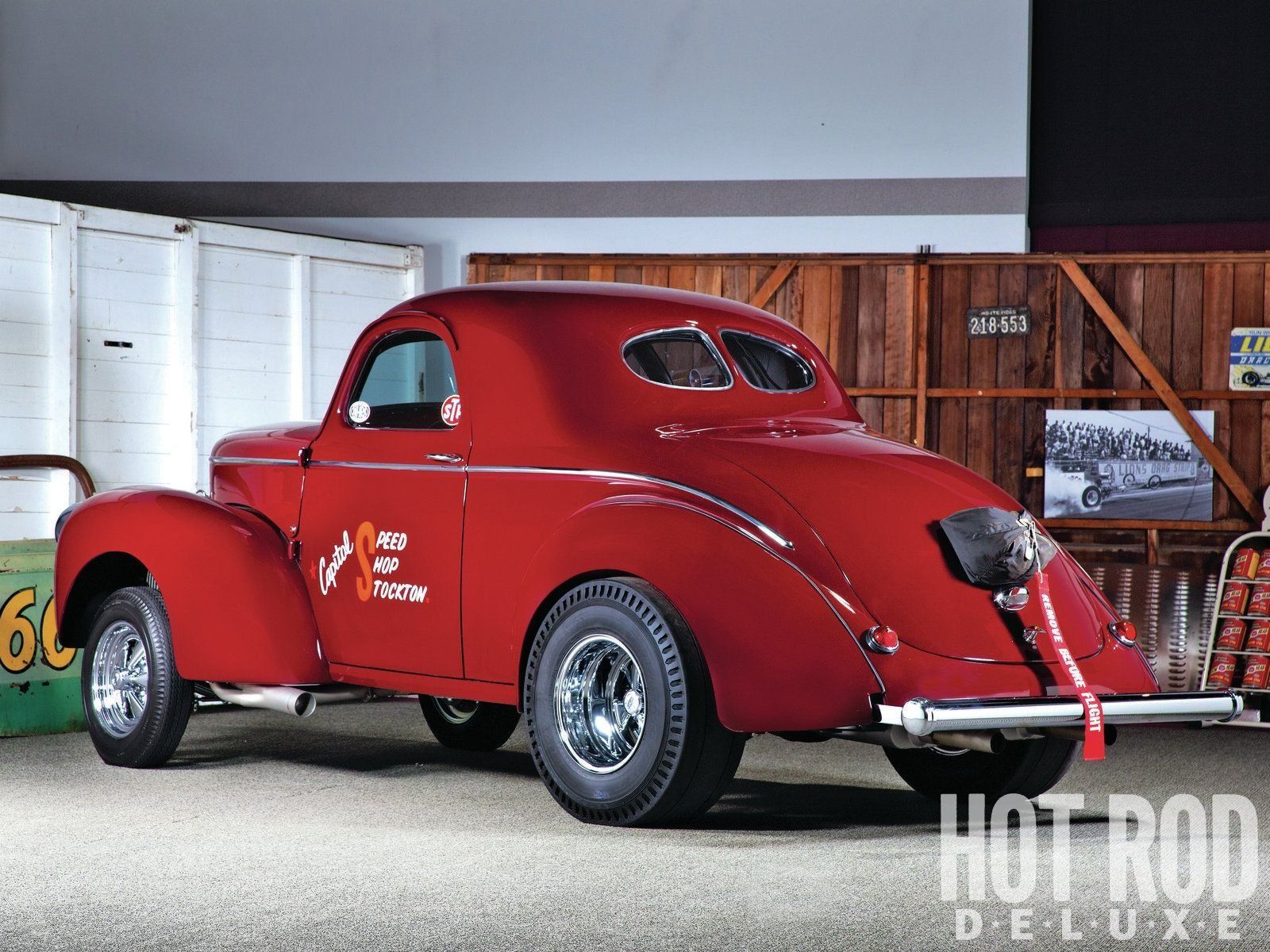 WILLYS COUPE RESTORED GASSER Bakgrund and Bakgrund