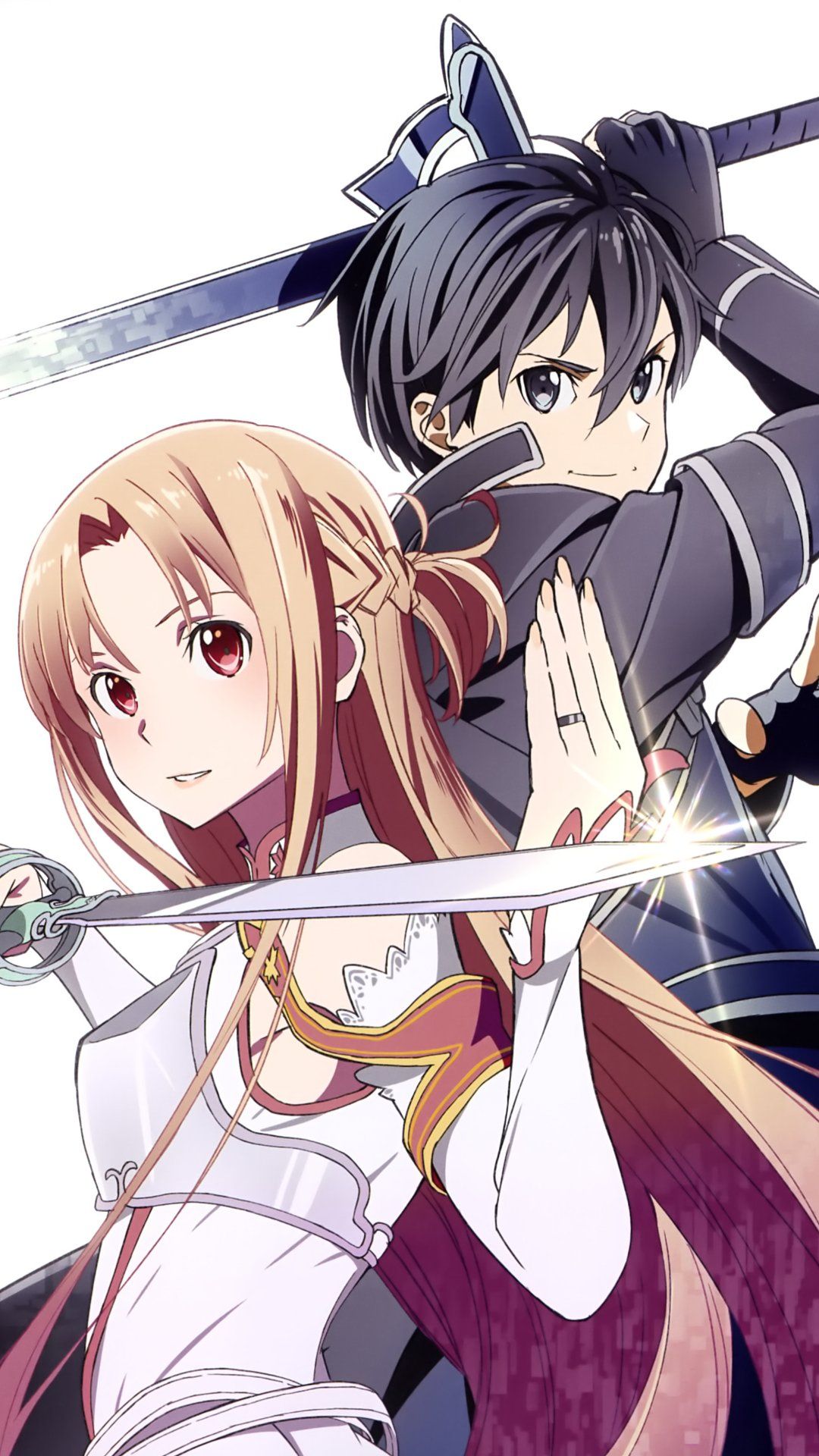 Sword Art Online Alicization Asuna Kirito.iPhone 6 Plus wallpaper