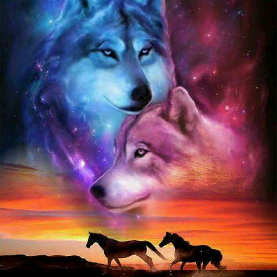 Horses and Wolves Wallpaper Free Horses and Wolves