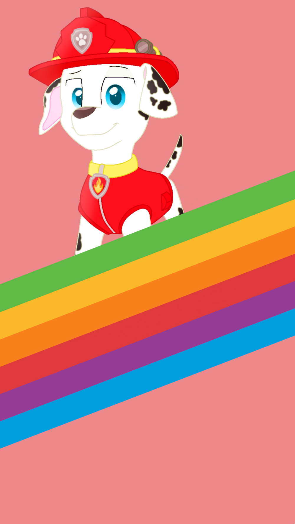 Apple IPhone Wallpaper: Marshall Rainbow Stripe By RainbowEevee DA