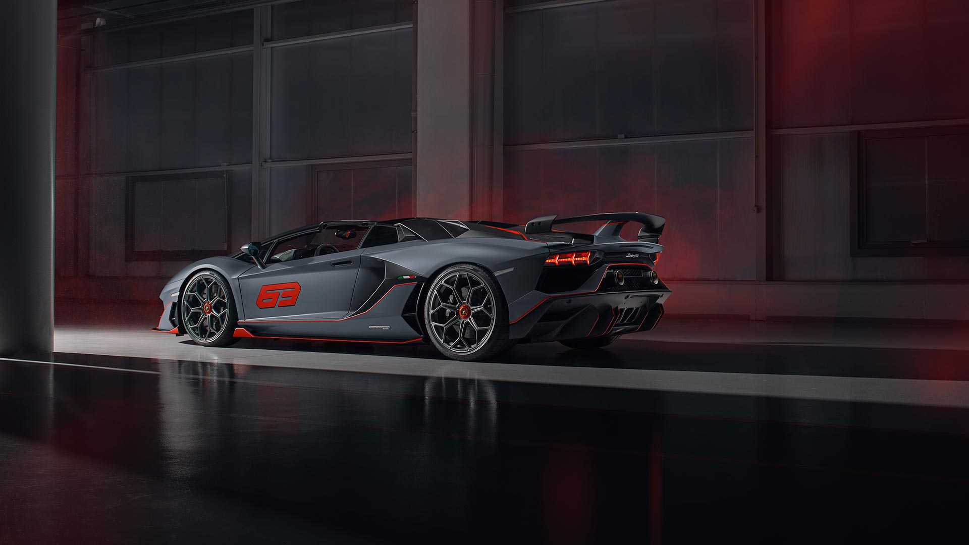 Lamborghini Aventador SVJ 63 Roadster Rear Three Quarter