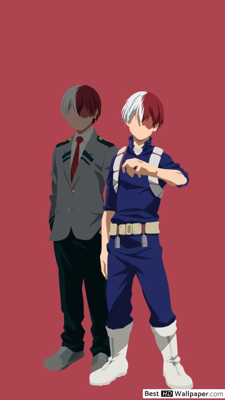 My Hero Academia Todoroki (Minimalist) HD wallpaper download