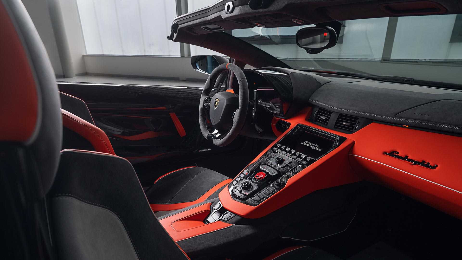 Lamborghini Aventador SVJ 63 Roadster Interior Wallpaper 11