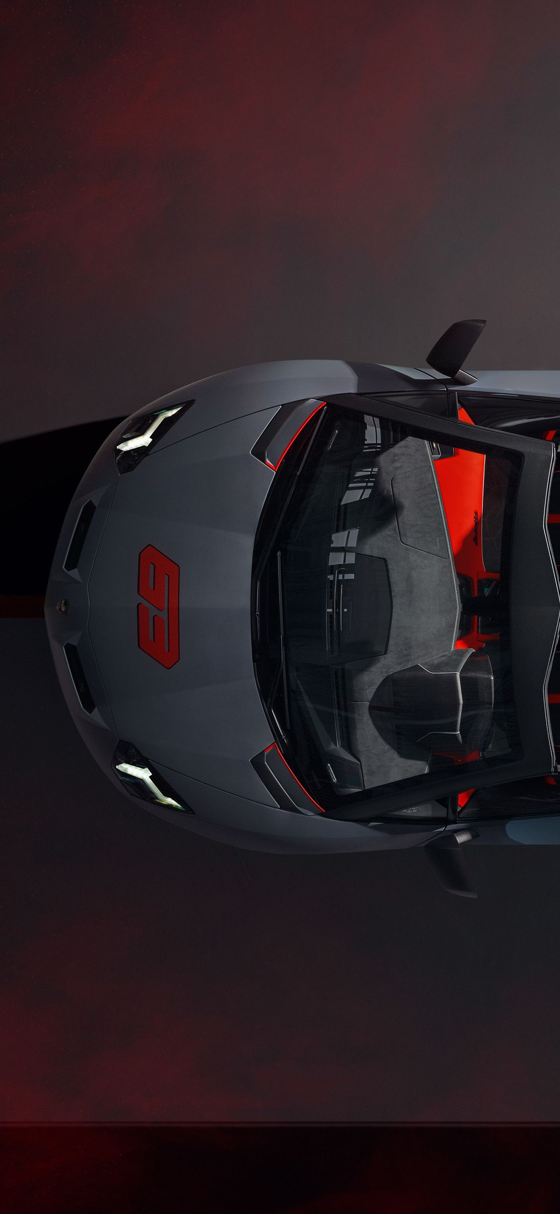 Lamborghini Aventador SVJ 63 Roadster Upper View