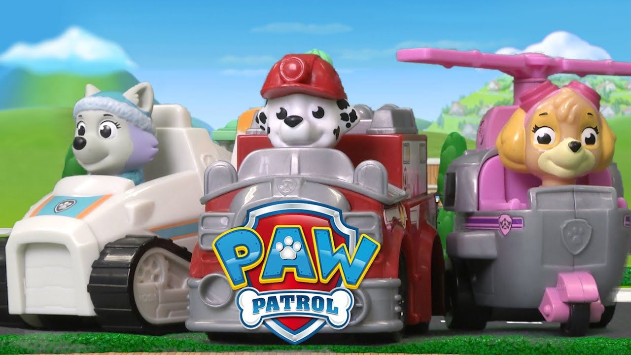 PAW Patrol Racers Marshall, Skye & Everest from Spin Master
