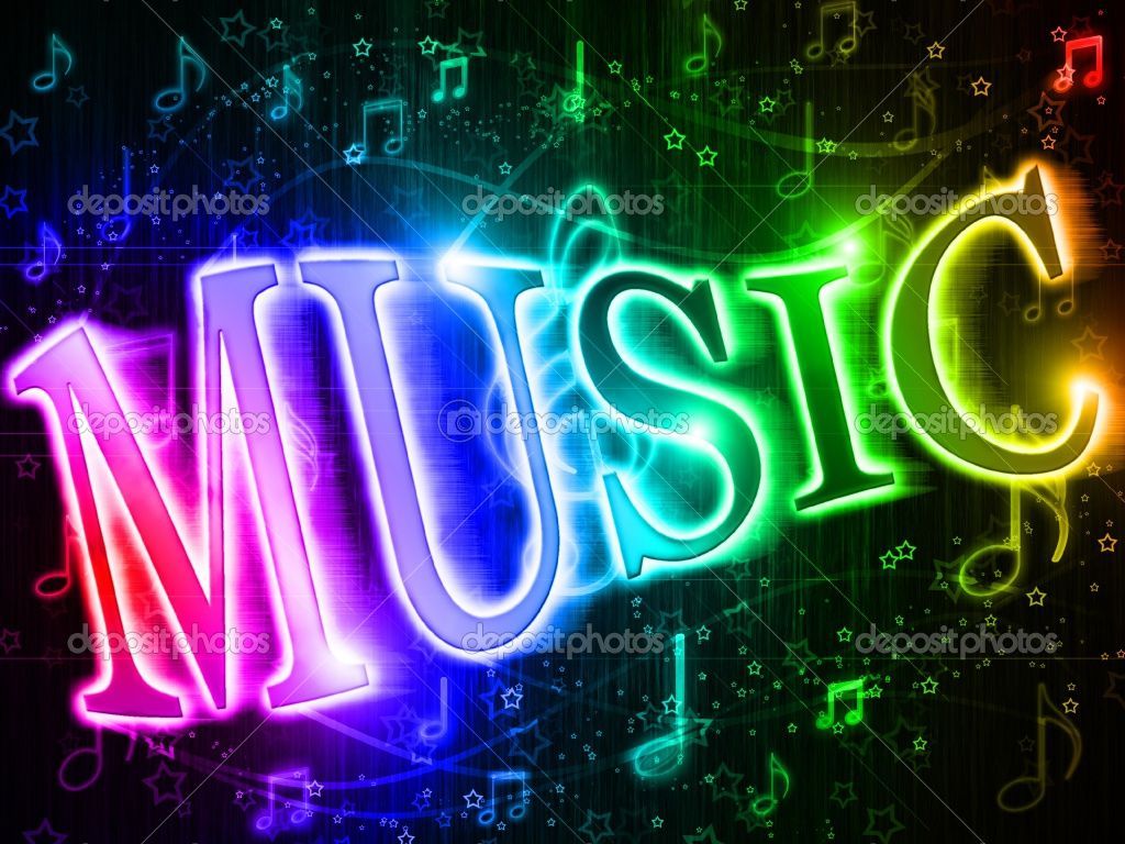 Colorful word music. Music notes background, Music wallpaper