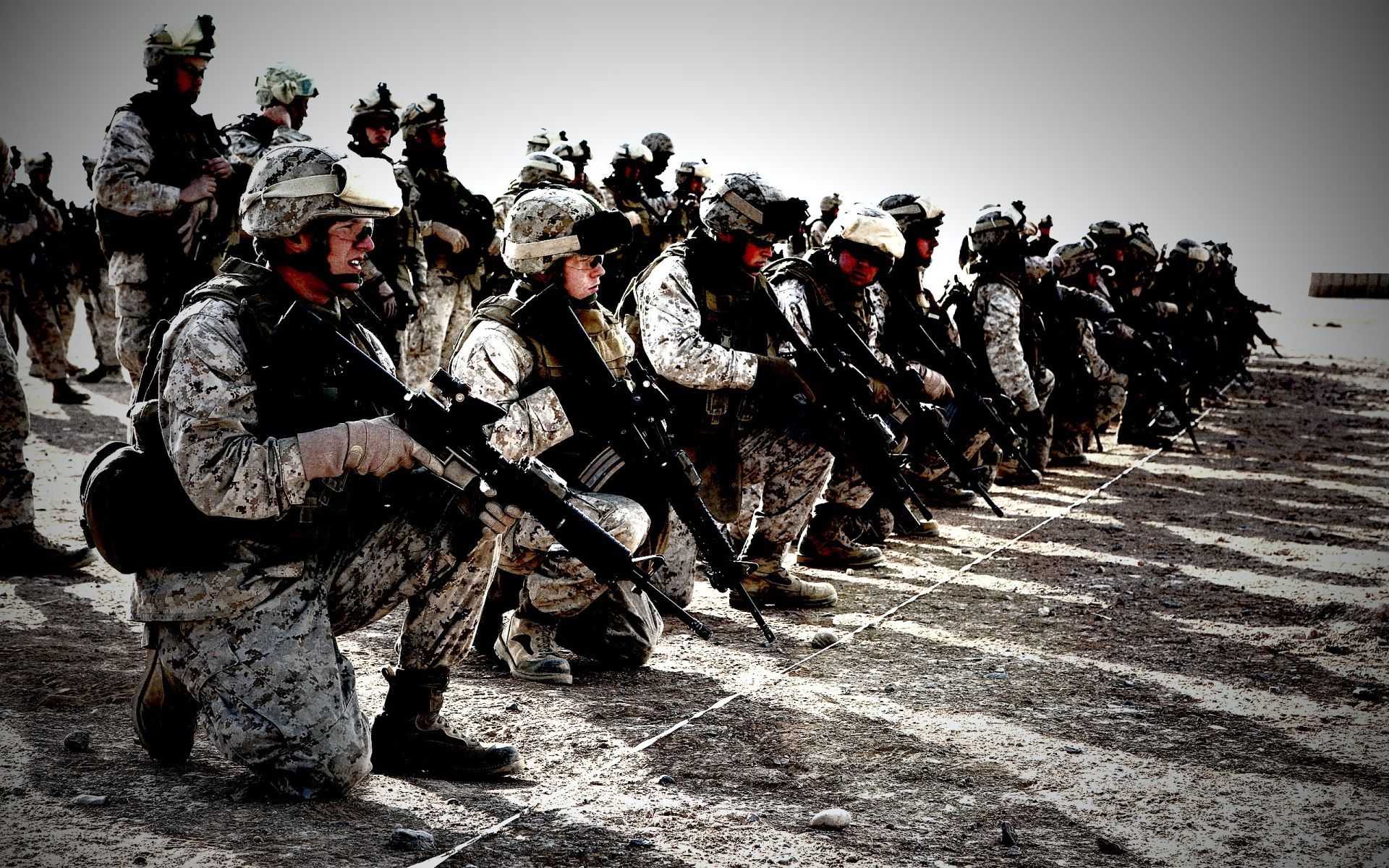 Military Soldier Marine Marines Tactical Dark Wallpaper. Army