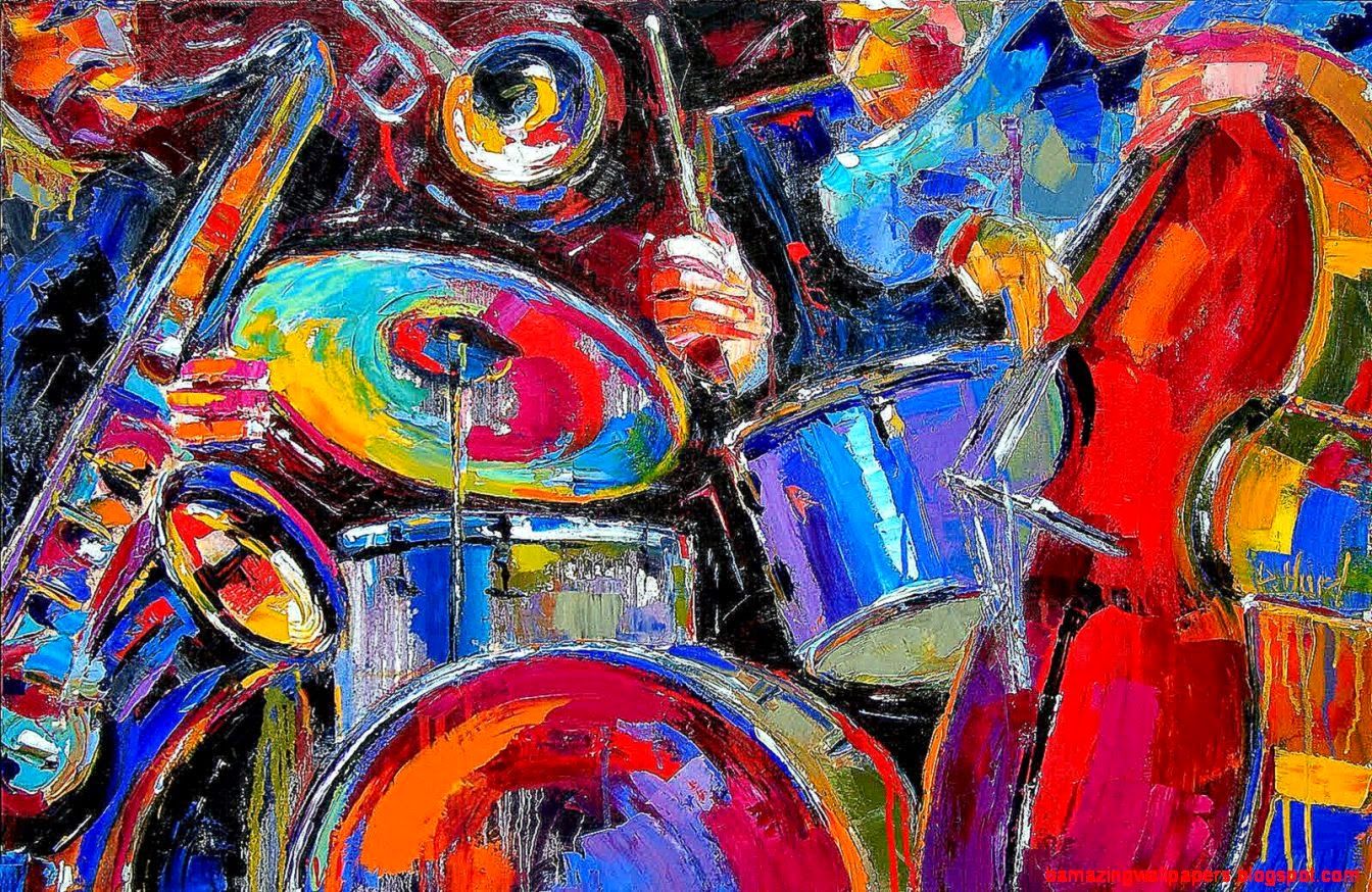Free download abstract art paintings music HD Wallpaper