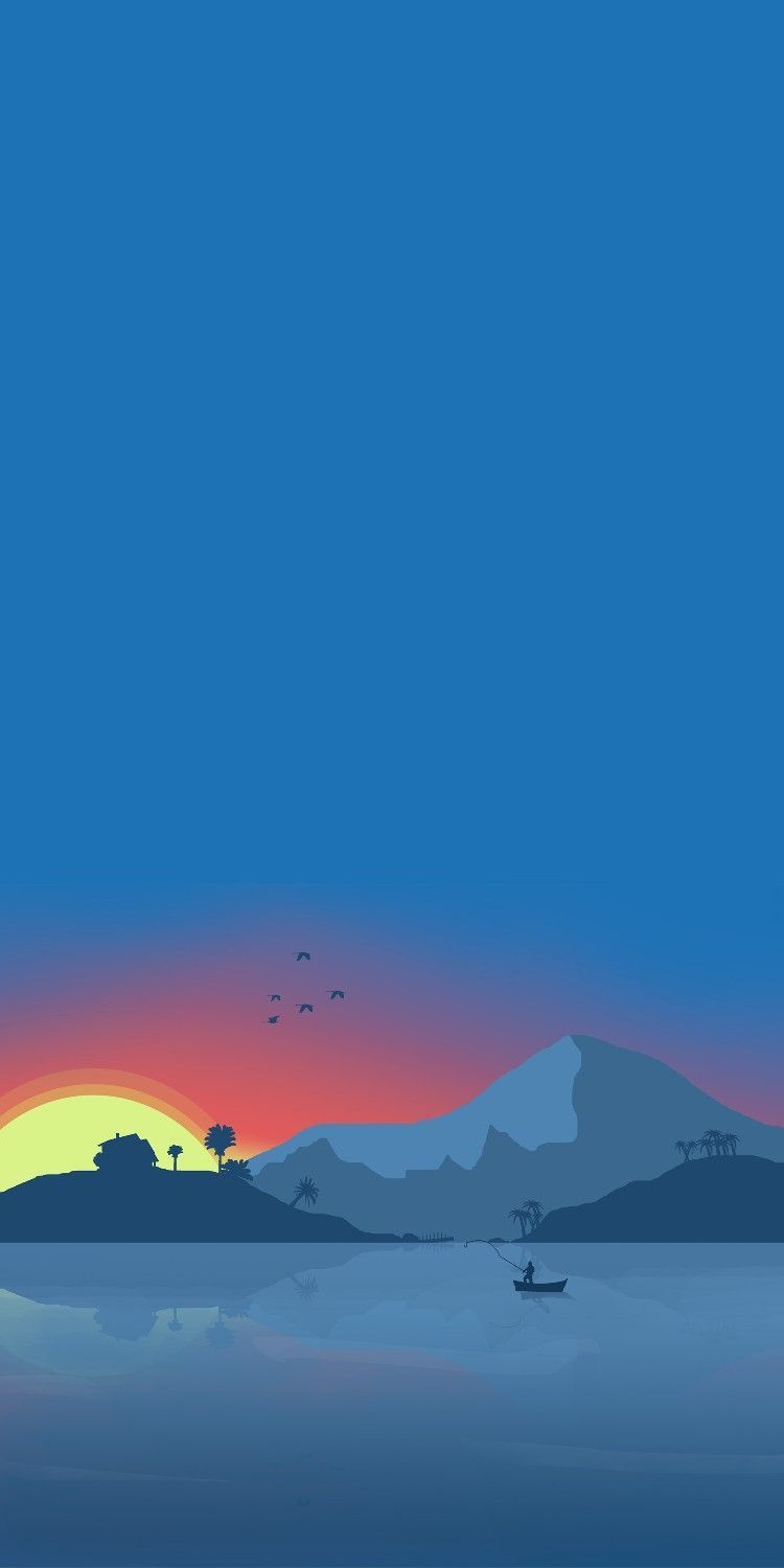 Minimalist Nature Phone Wallpaper : Minimal, sky, nature, horizon