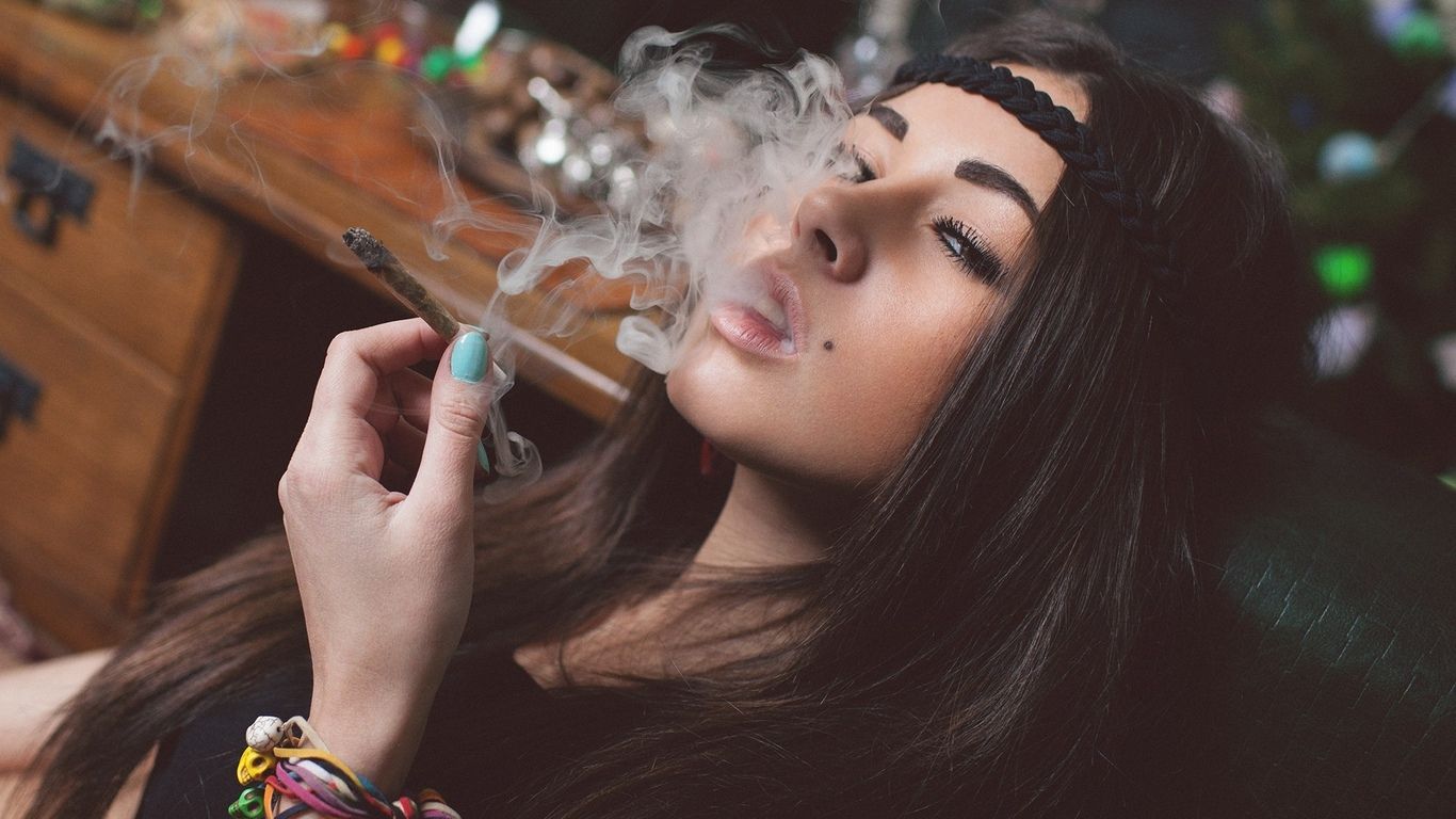 Girls Smoking Weed Wallpaper