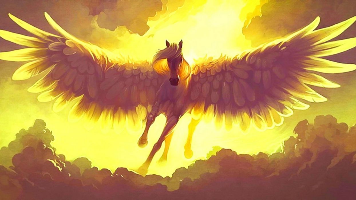 Fantasy pegasus horse animal art artistic artwork wallpaper