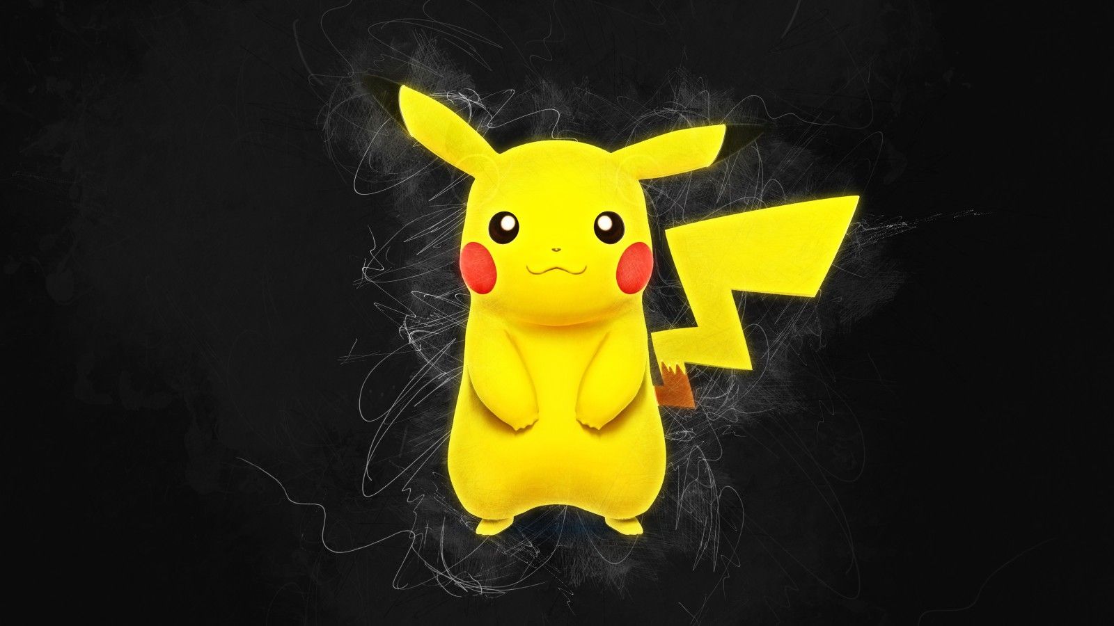 Wallpaper Pikachu, Pokémon, 4K, Black Dark,. Wallpaper For IPhone, Android, Mobile And Desktop