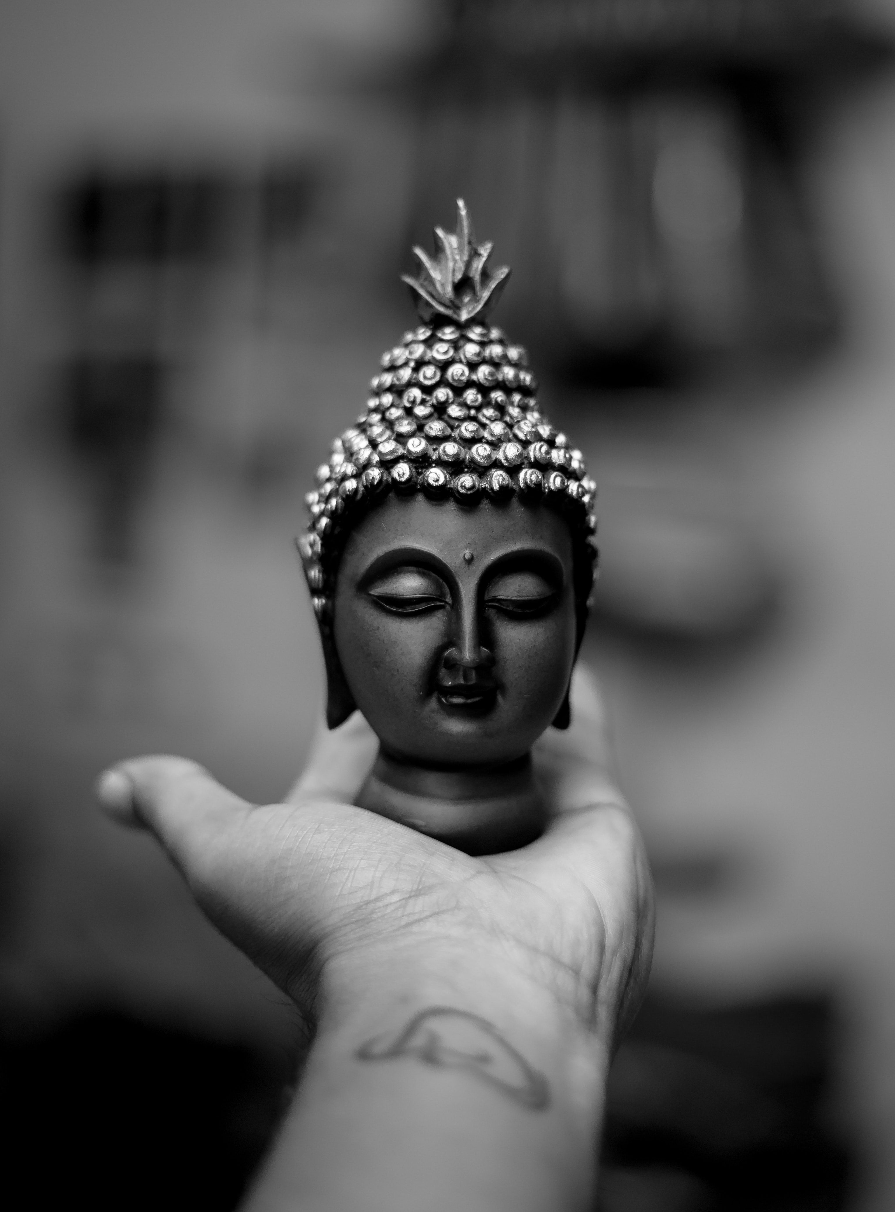 Free of 50mm, black and white, buddha