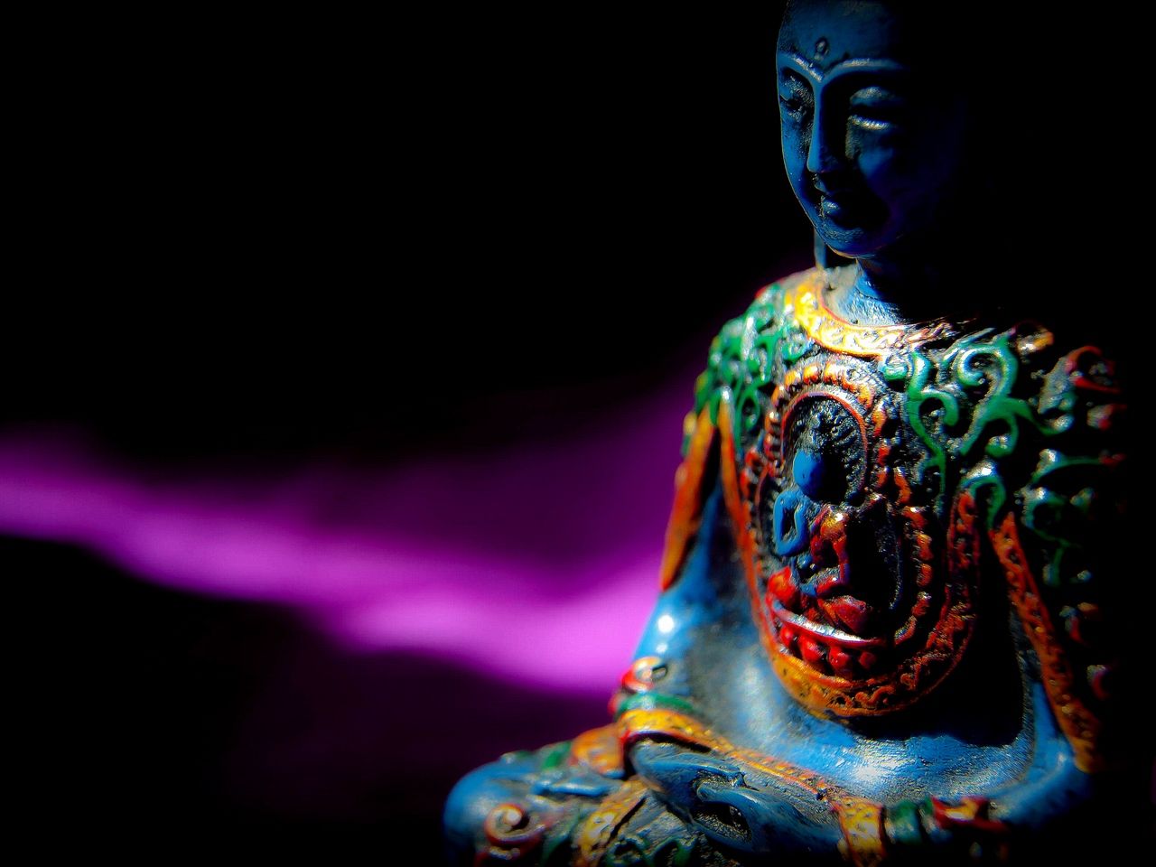 Statue Of Buddha Sitting In Meditation With Black Copy Space Zen And  Meditation Concept Stock Photo  Download Image Now  iStock
