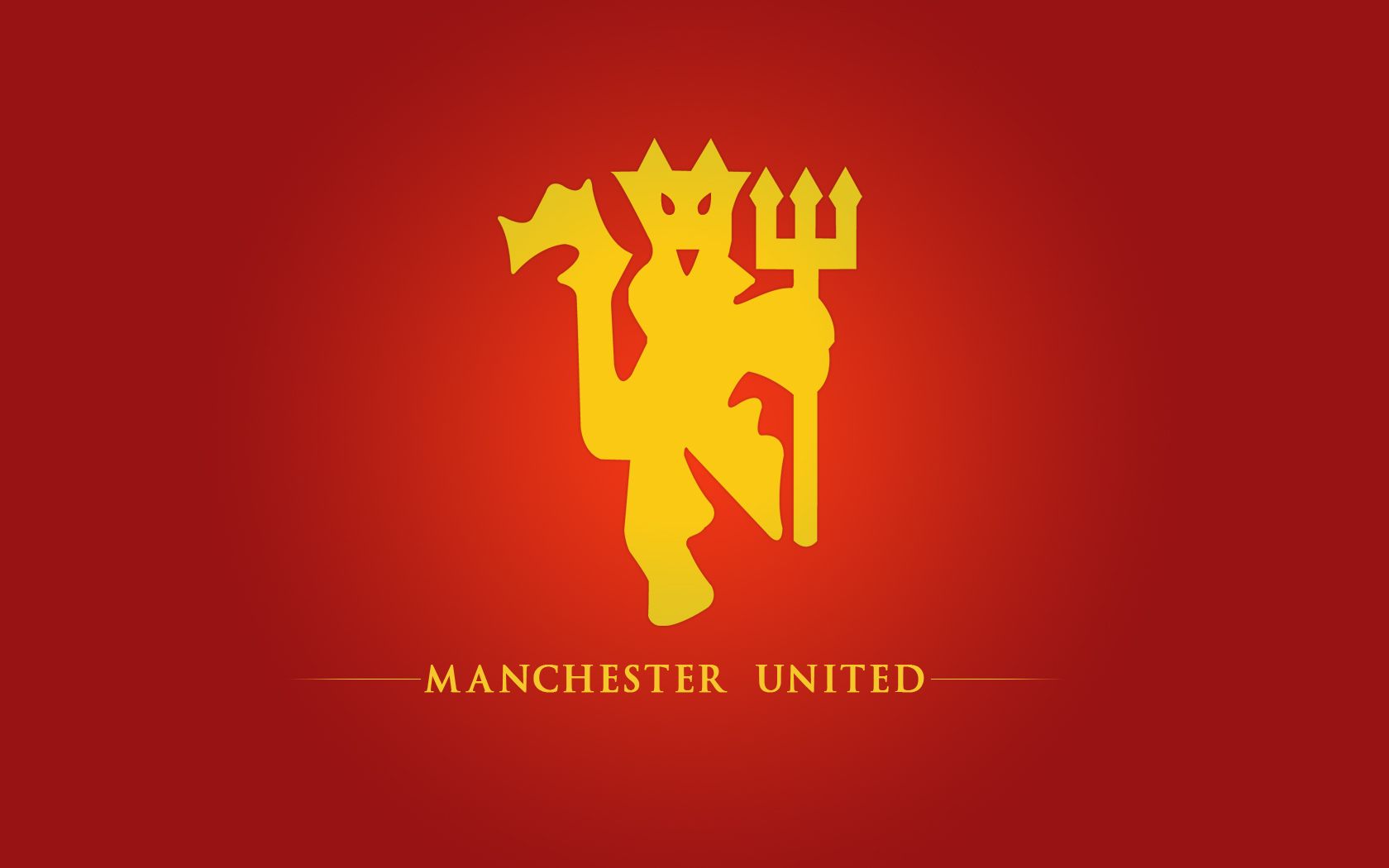 Clipart of the Manchester United Red Devil Logo free image