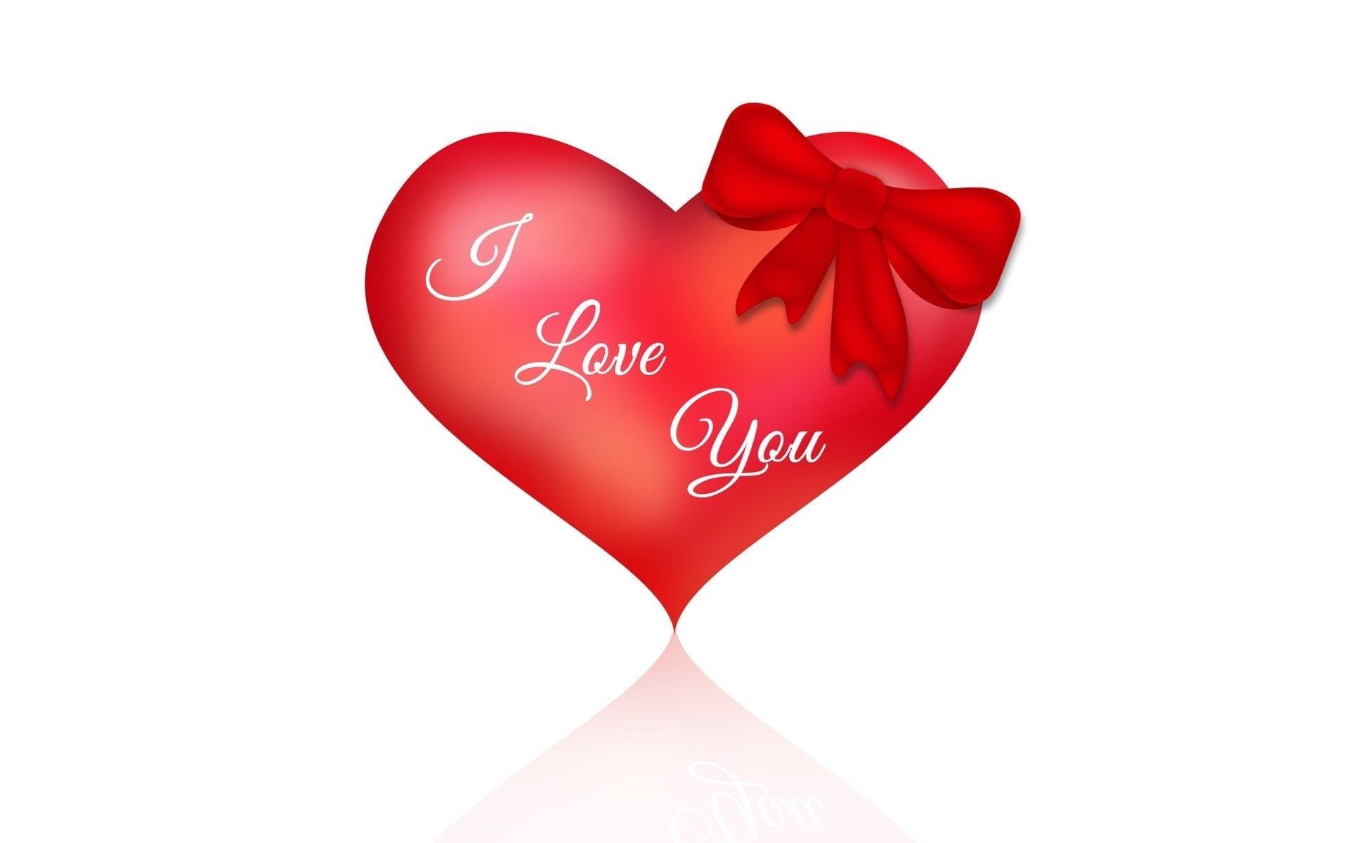 I Love You Most Beautiful Heart Wallpaper Desktop Background