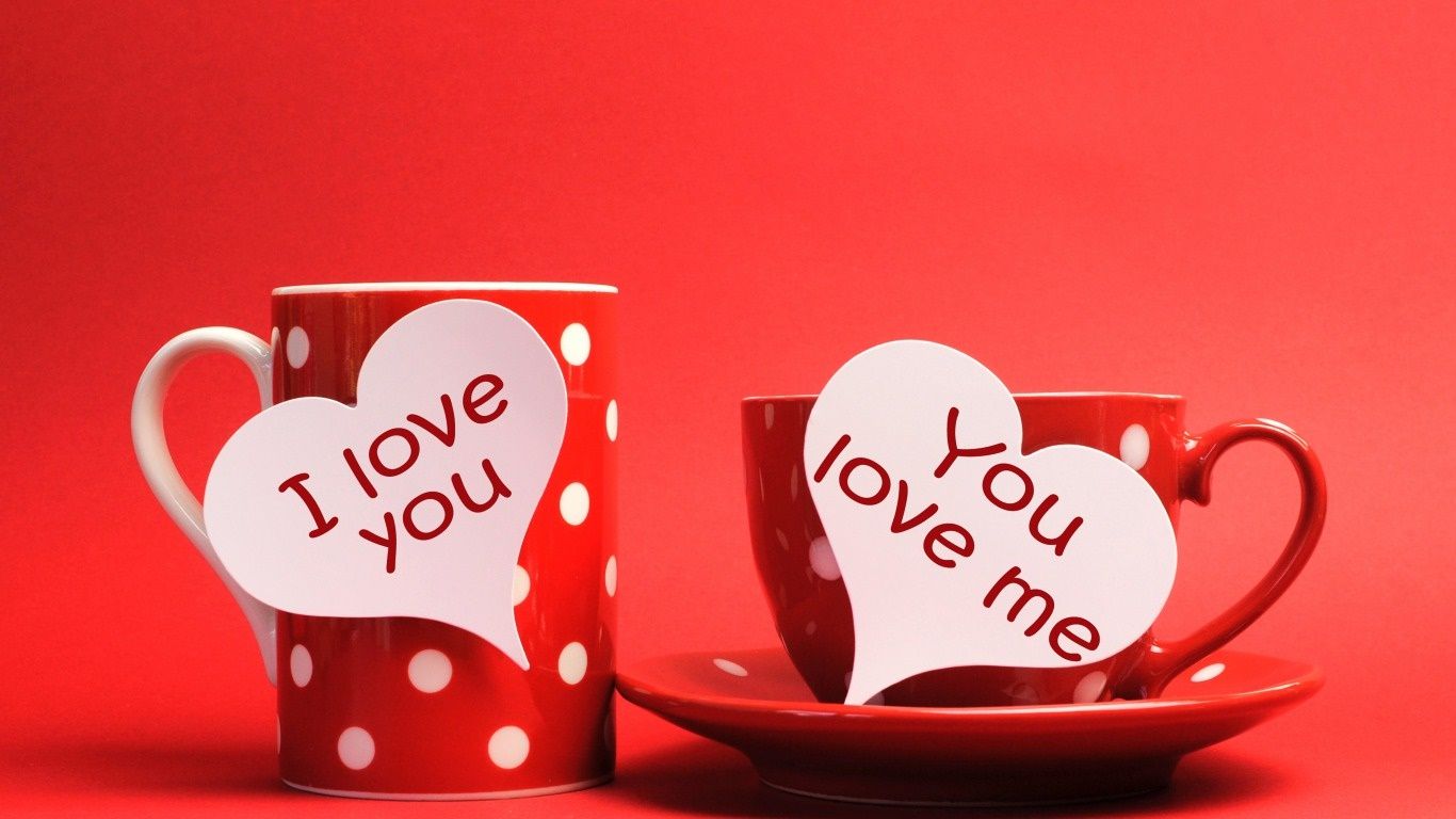 Happy Valentines Day Love Quotes In Mug HD Wallpaper