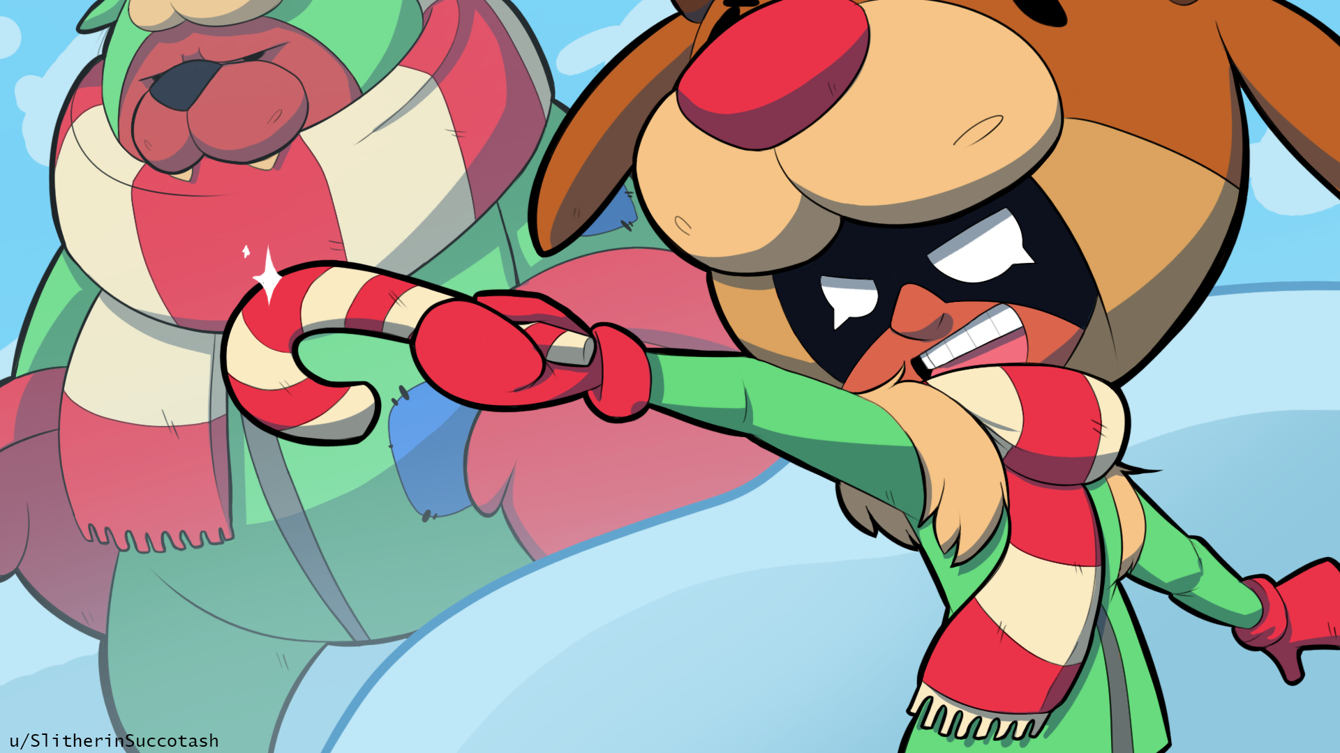 Art Happy Brawlidays! Here's a Red Nose Nita wallpaper as a gift