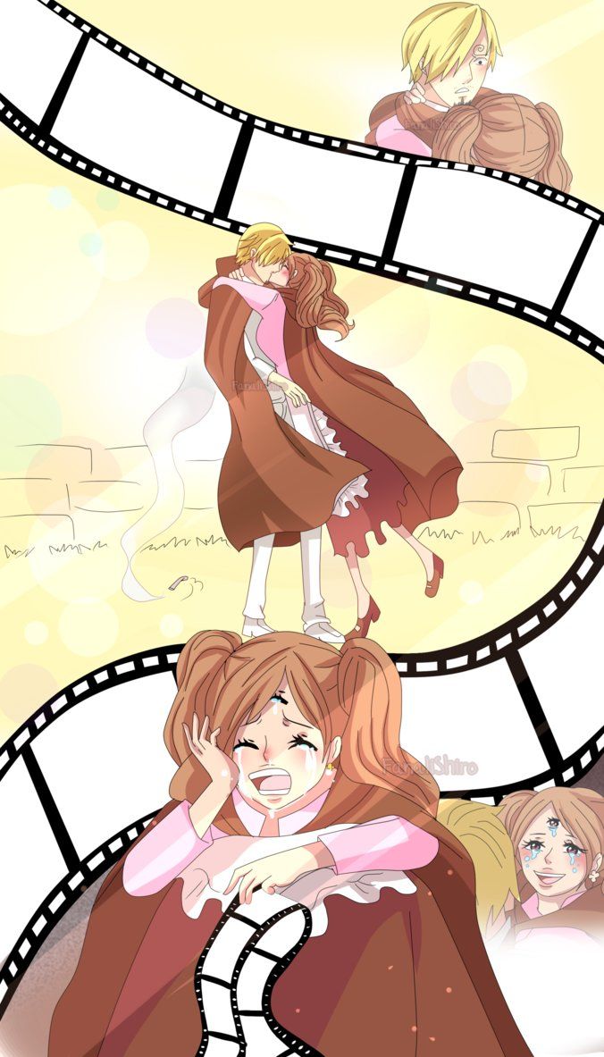 Goodbye. (Sanji x Pudding FanArt) by FanaliShiro. One piece anime, One piece luffy, Anime one