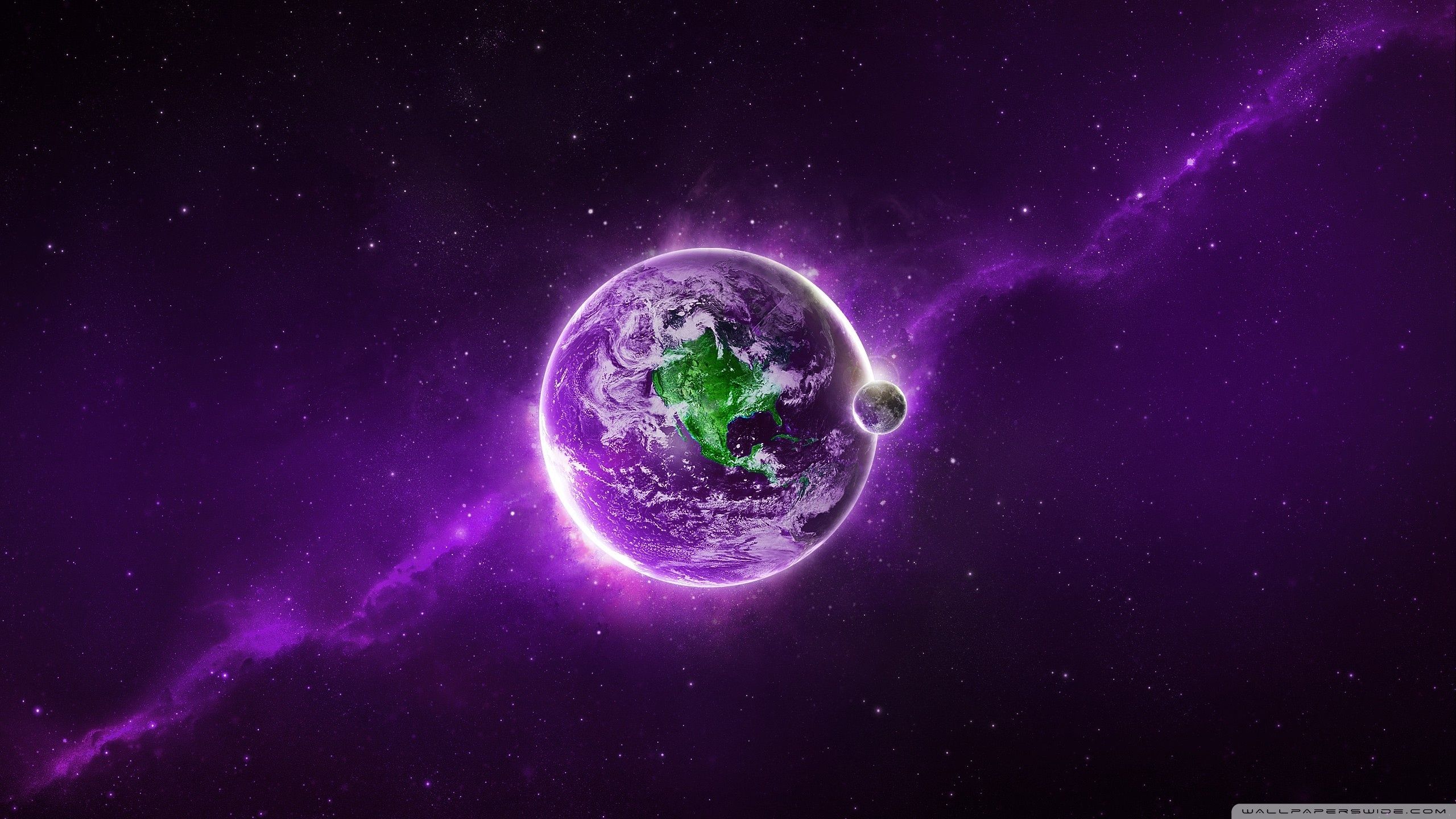 Abstract Purple Earth Ultra HD Desktop Backgrounds Wallpapers for 4K