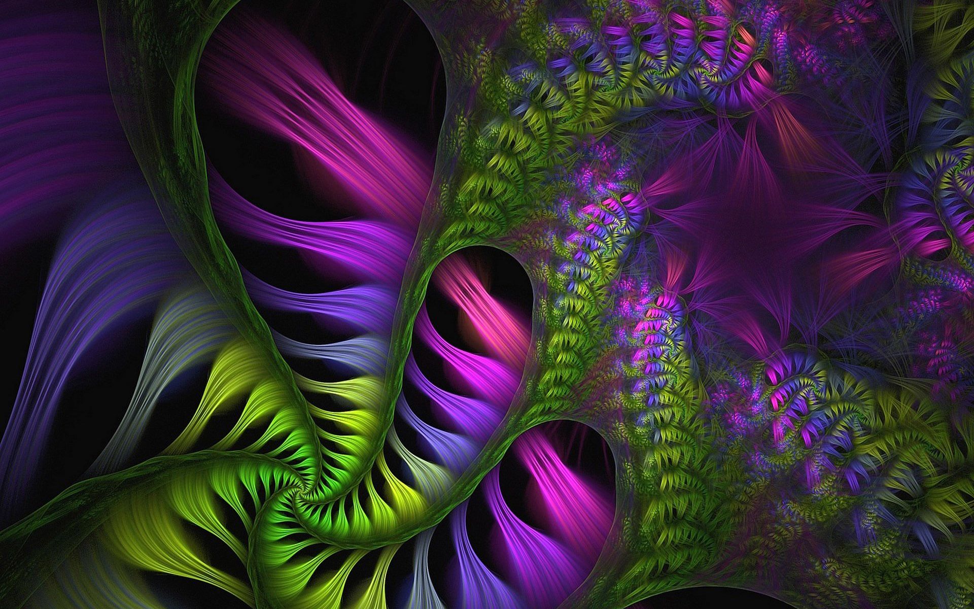 Free download Green and purple swirls wallpapers 1345707 [1920x1200] for your Desktop, Mobile & Tablet