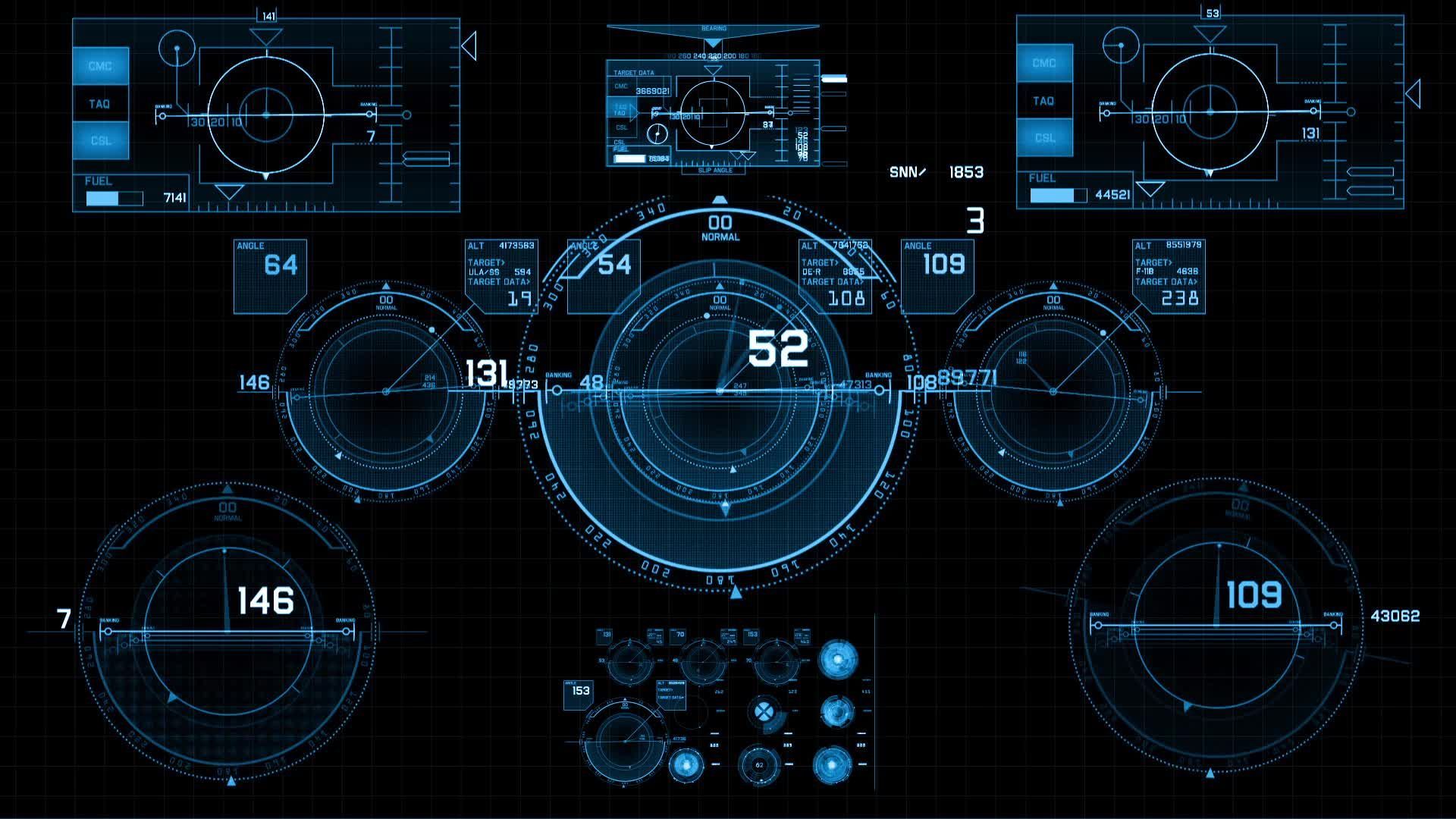 futuristic command center fi wallpaper, Sci