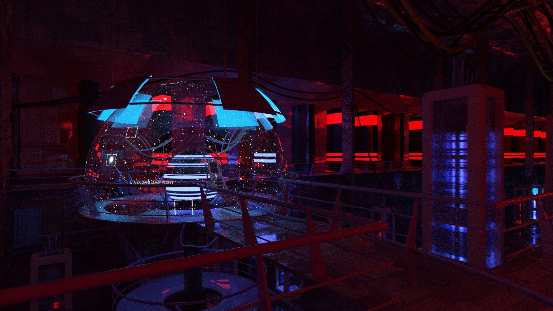 Sci Fi Starship Interior Command Center Short
