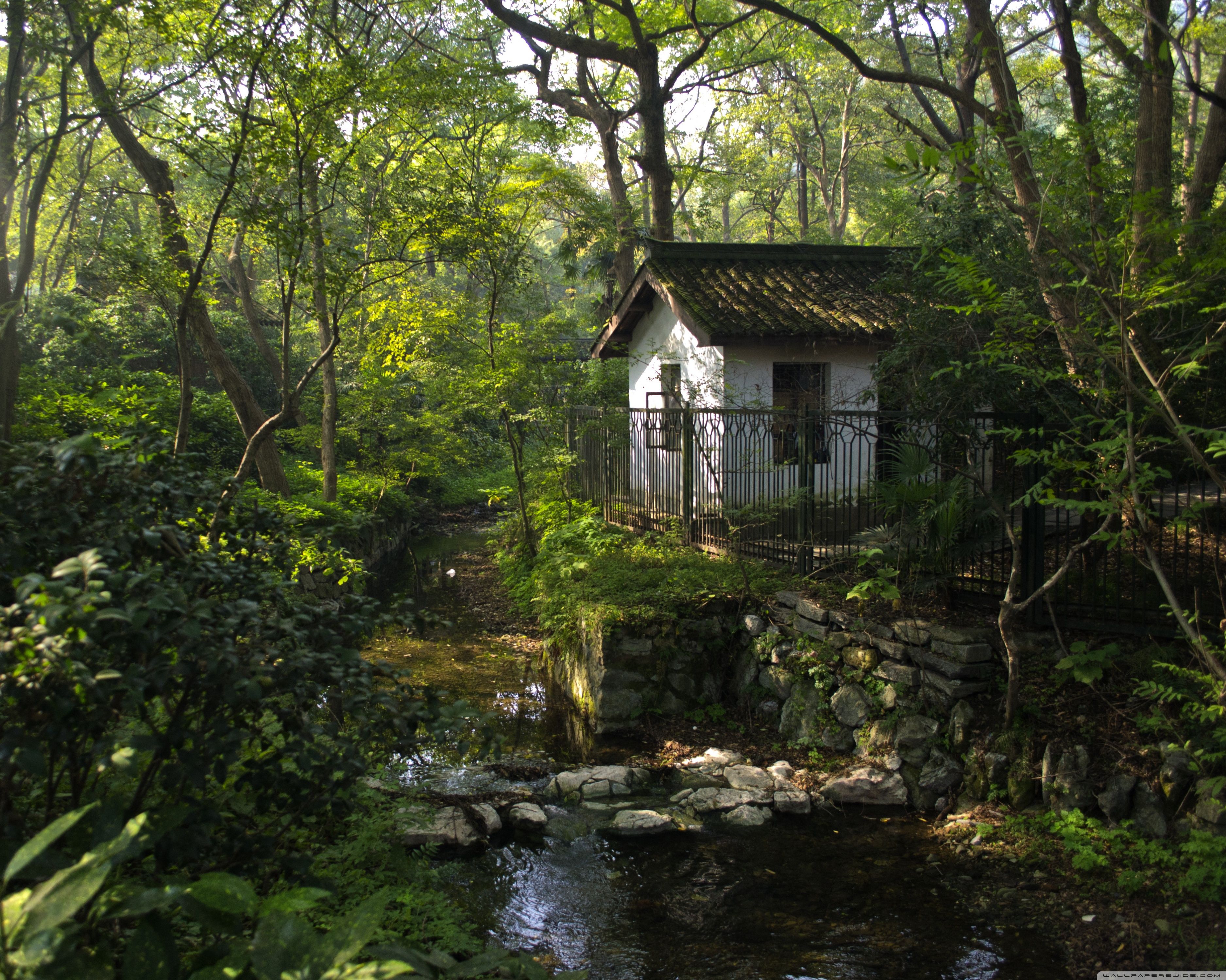 A Little House In Hangzhou Ultra HD Desktop Background Wallpaper