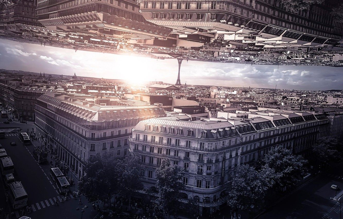 Wallpaper Paris, Inception, based on the movie image for desktop, section город