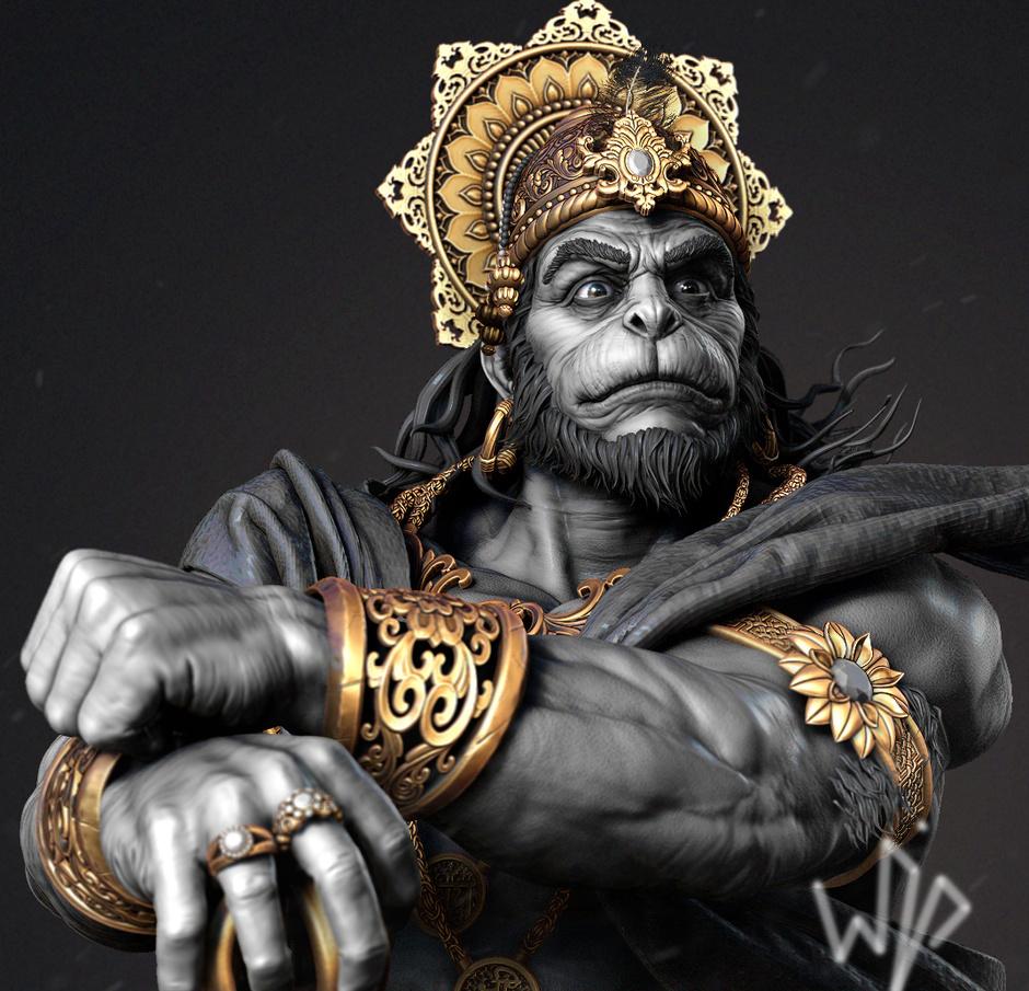 Full HD Hanuman Image 3D Wallpaper