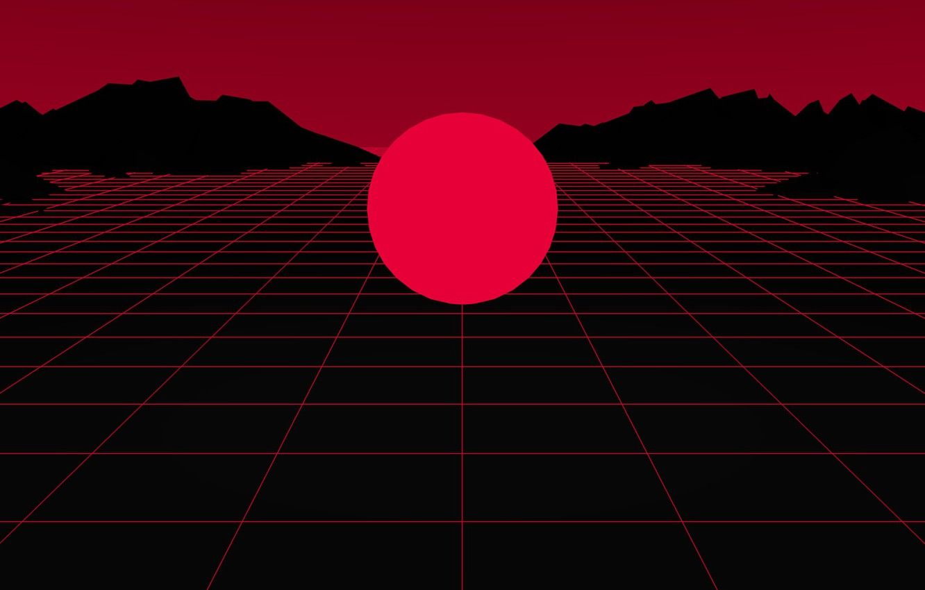Desktop wallpaper red synthwave hd//4k//8k by jorgehardt on DeviantArt