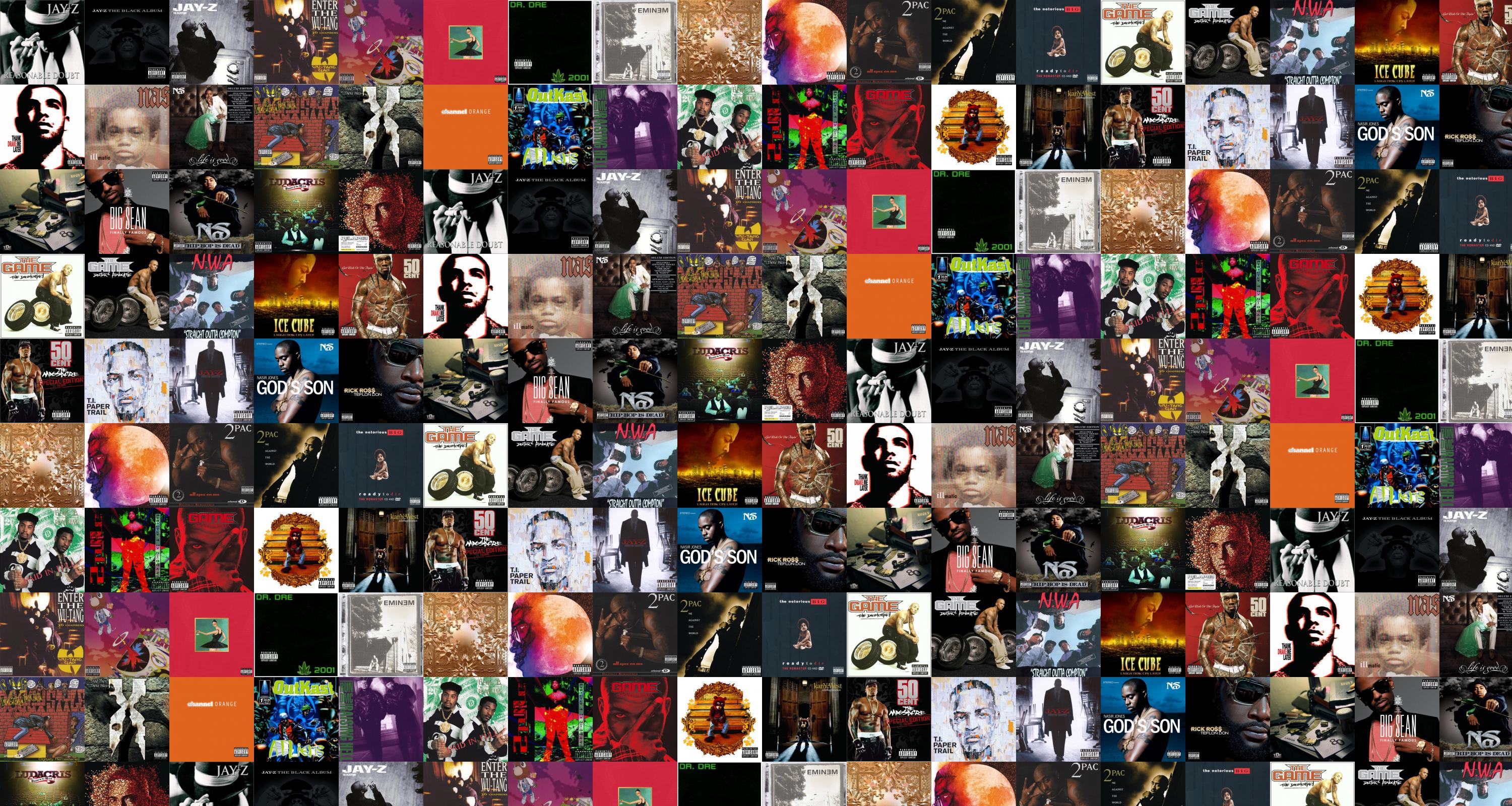 Album Cover Collage Wallpaper