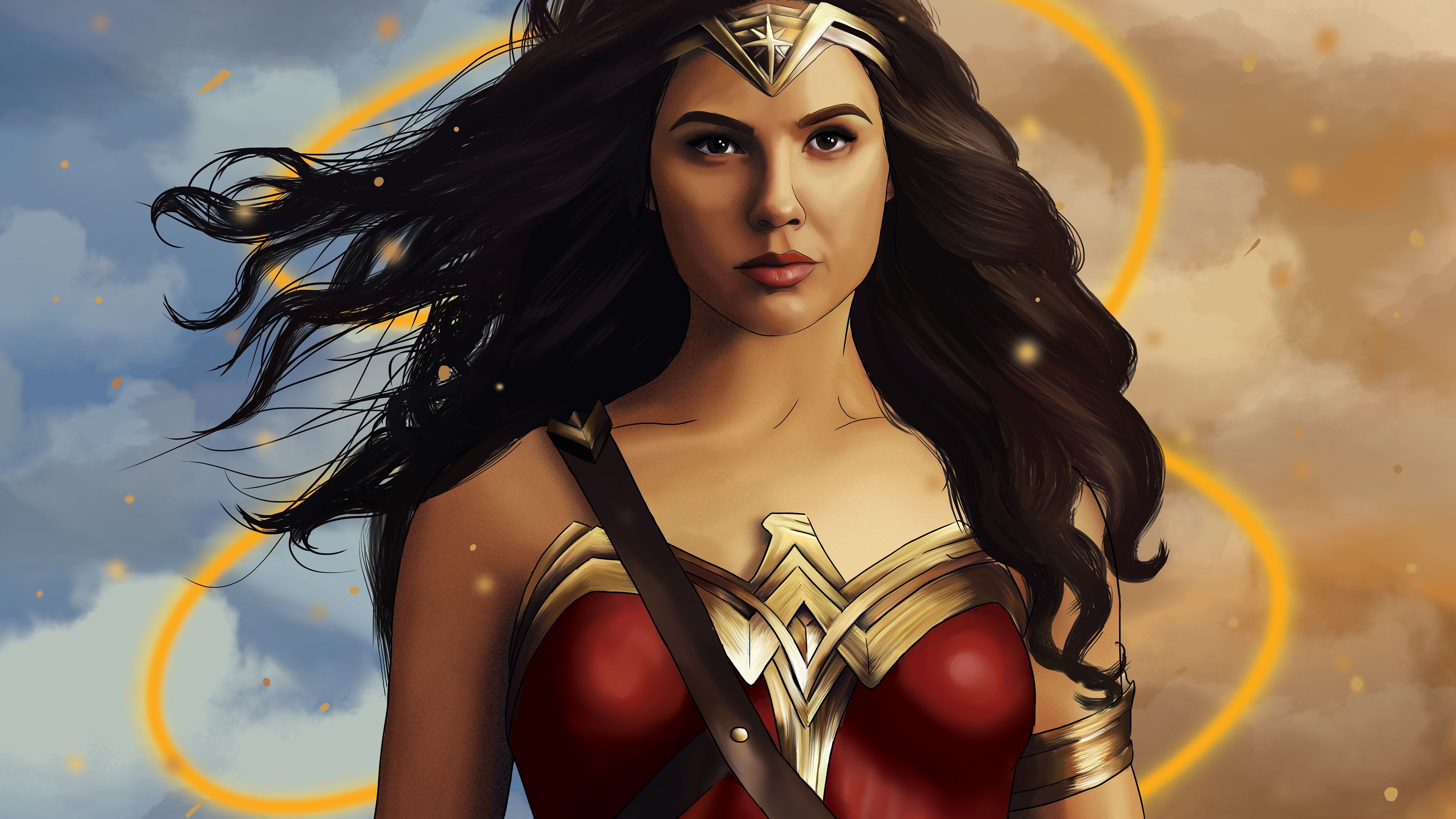 Wonder Woman 4k Artworks Wonder Woman Wallpaper, Superheroes Wallpaper, Hd Wallpaper, Digital Art Wallpaper, Behance W. Wonder Woman, Gal Gadot, Art Wallpaper
