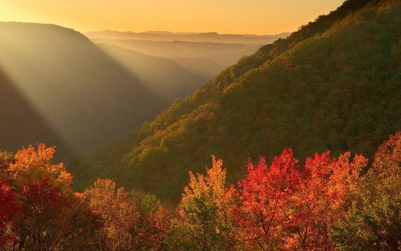Autumn Mountains & Sunlight wallpaper. Autumn Mountains