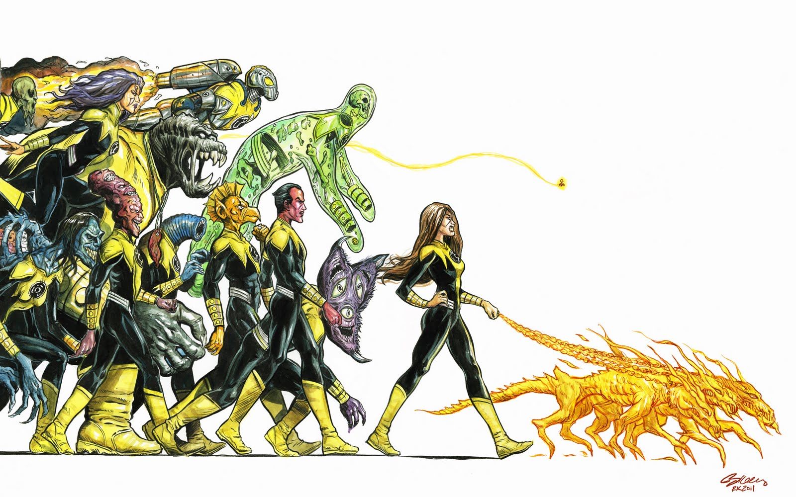 The Sinestro Corps [1600 X 1000] (x Post R Comicbookart)