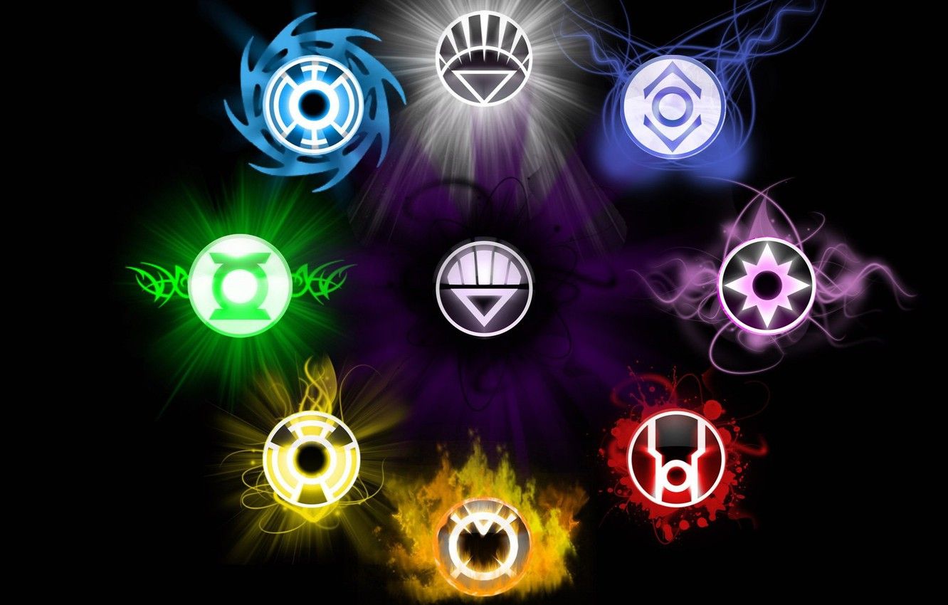 Wallpaper lights, love, life, symbol, will, death, fear, lanterns, hope, DC Comics, anger, compassion, greed, Sinestro Corps, DC, White Lantern Corps image for desktop, section фантастика
