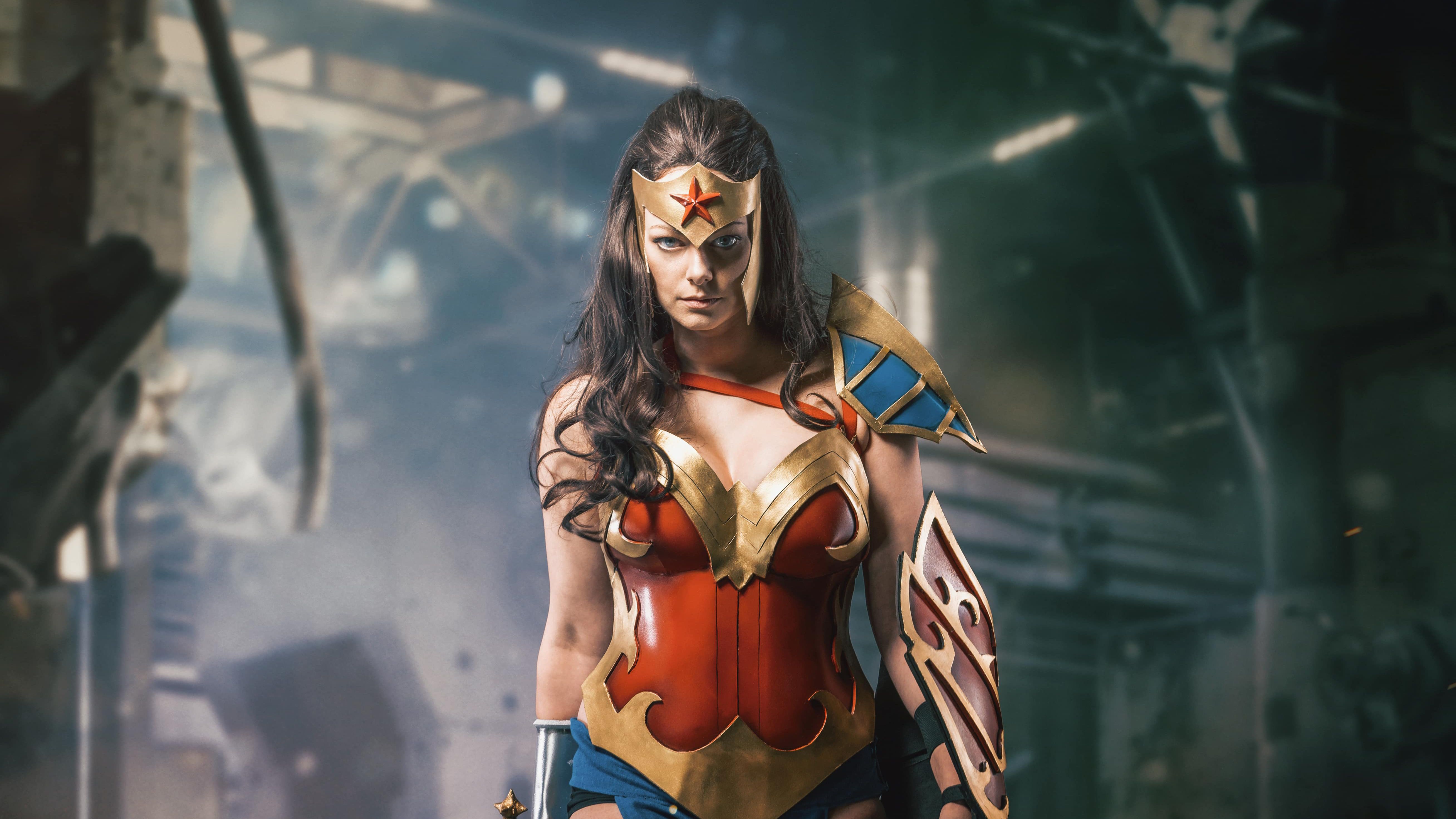 Wonder Woman Cosplay 5k, HD Superheroes, 4k Wallpaper, Image