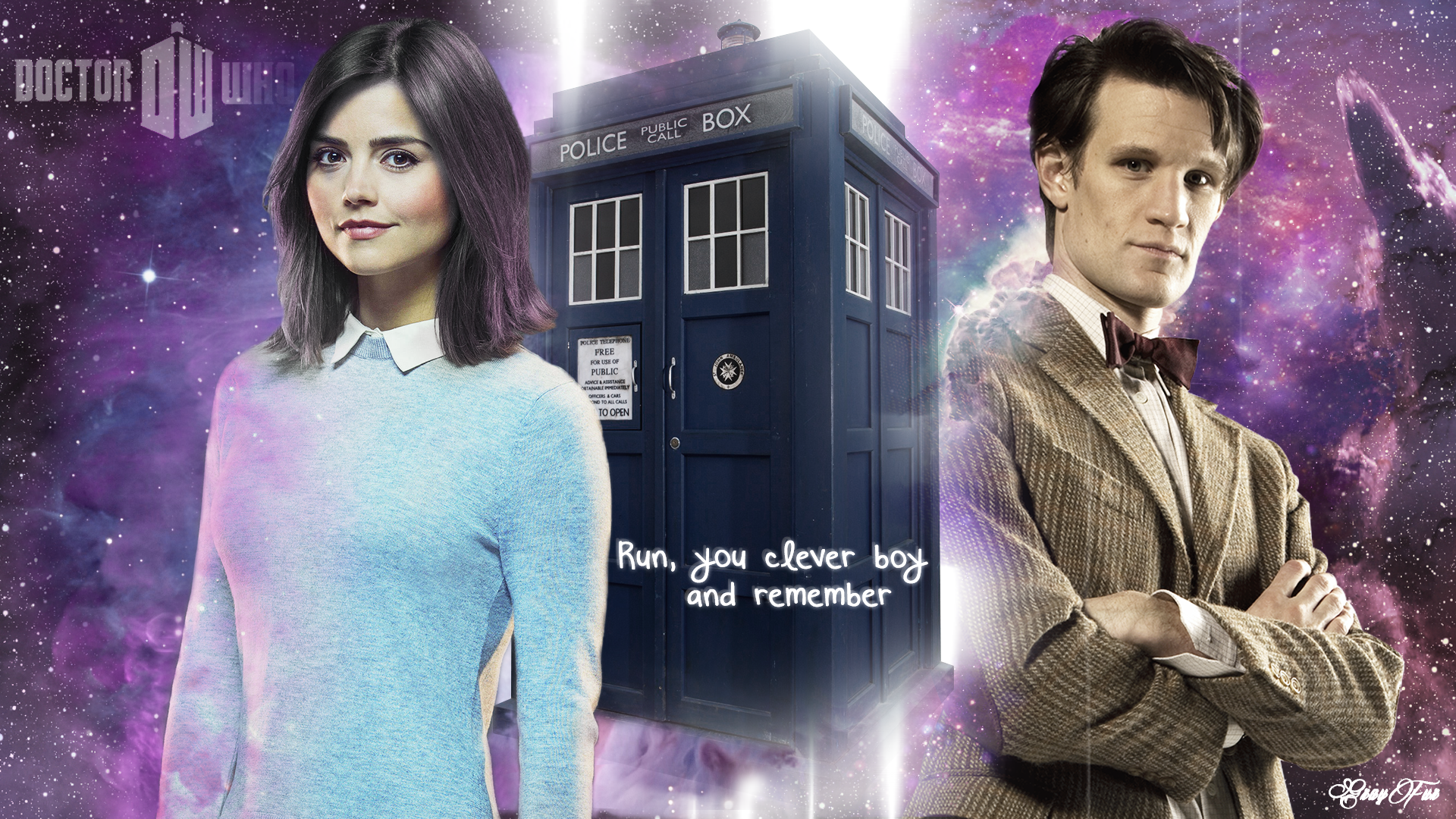 Doctor Who Wallpaper full HD (with Clara) HD Wallpaper