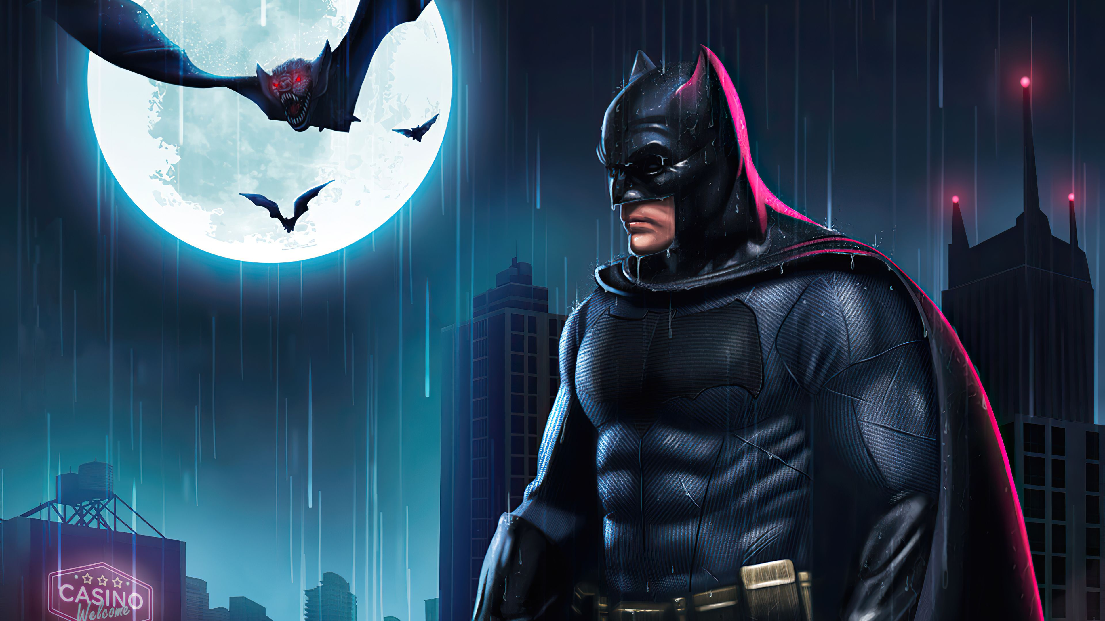Batfleck 4k, HD Superheroes, 4k Wallpaper, Image, Background