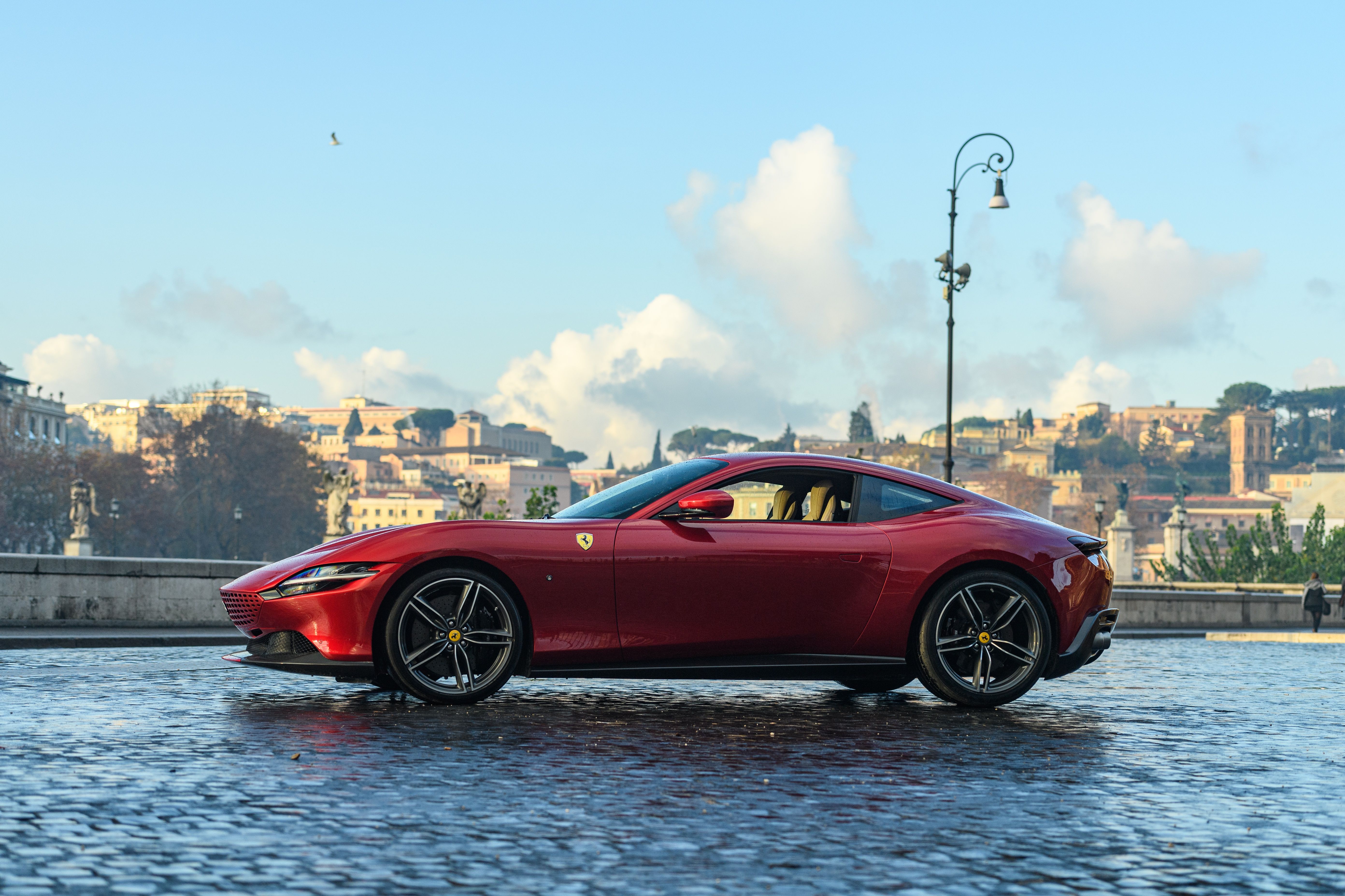 Ferrari Roma 5k Retina Ultra HD Wallpaper. Background Image
