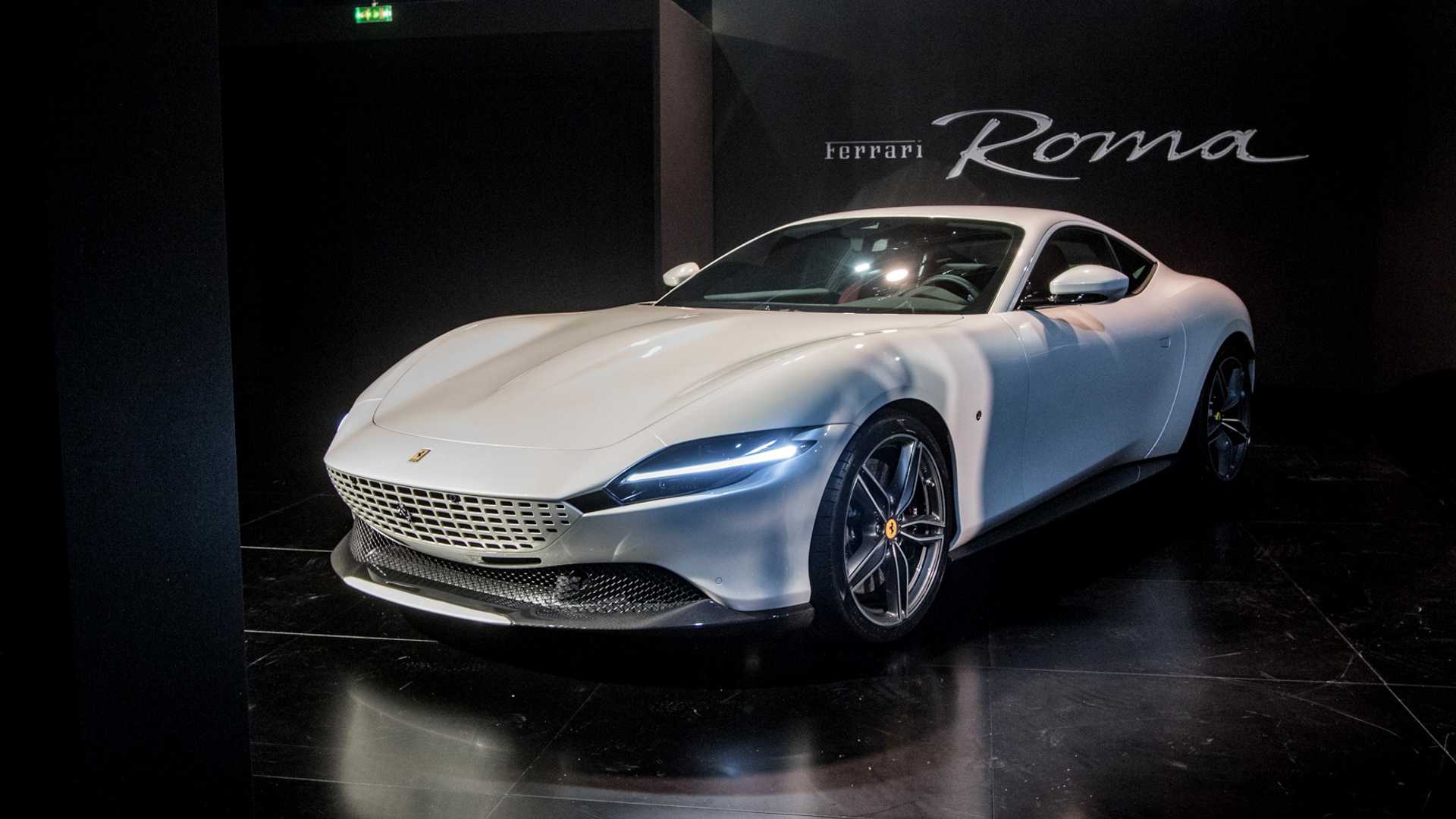 Ferrari Roma Shows Off Its Sleek Styling In Live Photo From Premiere