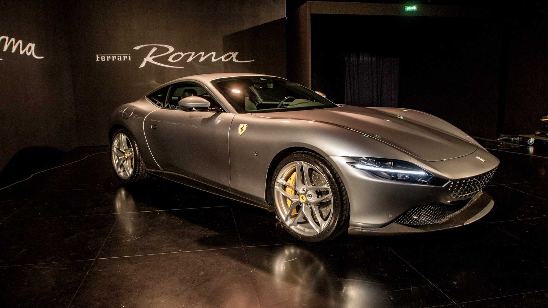 Ferrari Roma Shows Off Its Sleek Styling In Live Photo From Premiere
