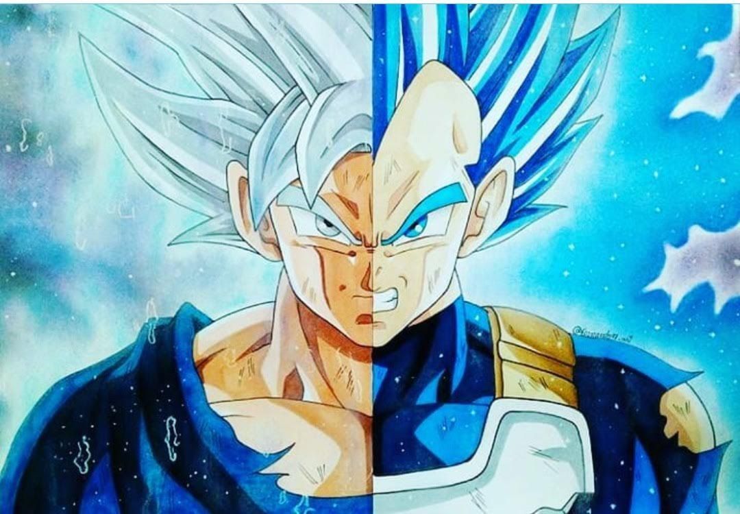 Ultra Instinct Goku and Blue Vegeta Dokkan.