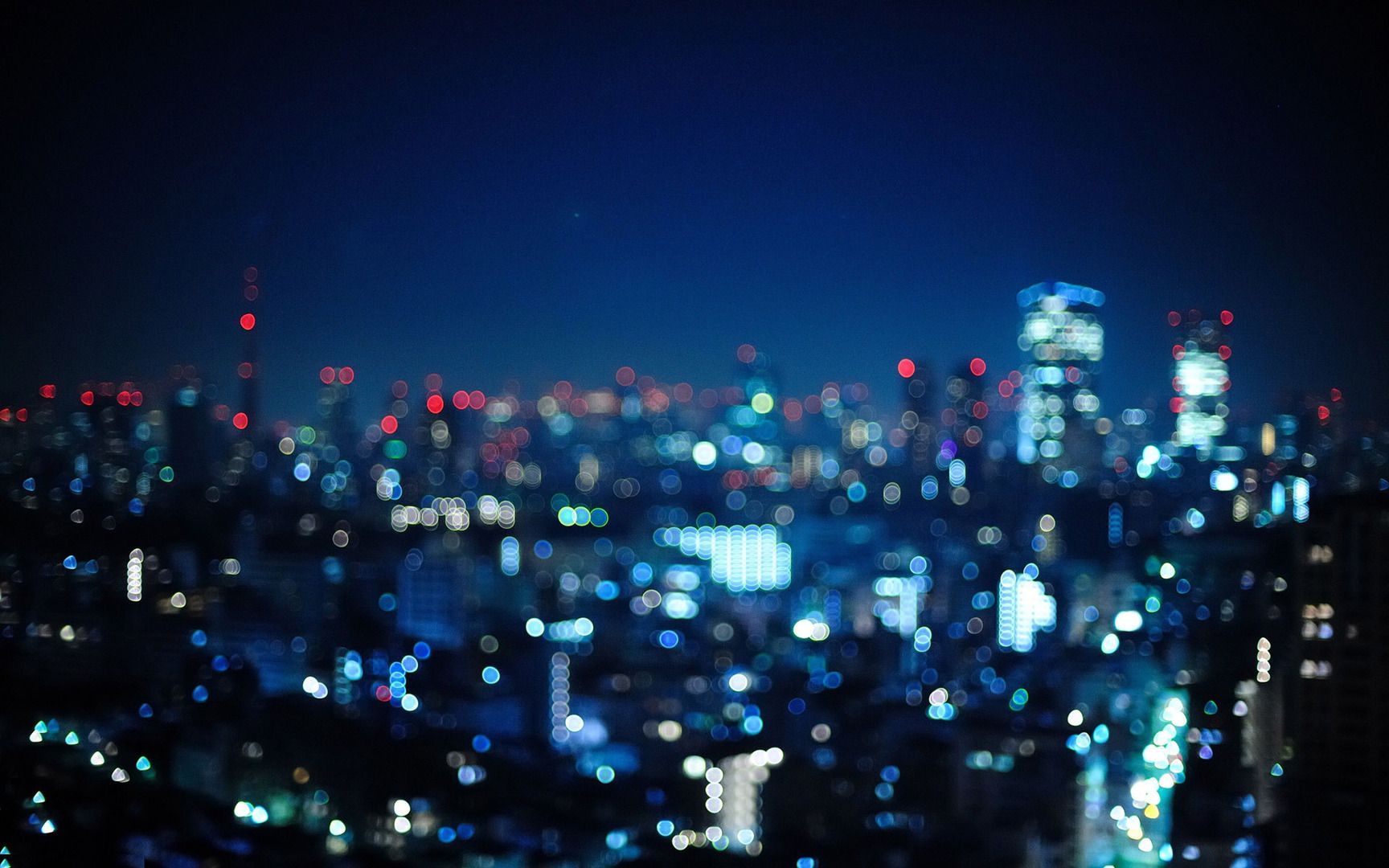 Blurry city lights wallpapers