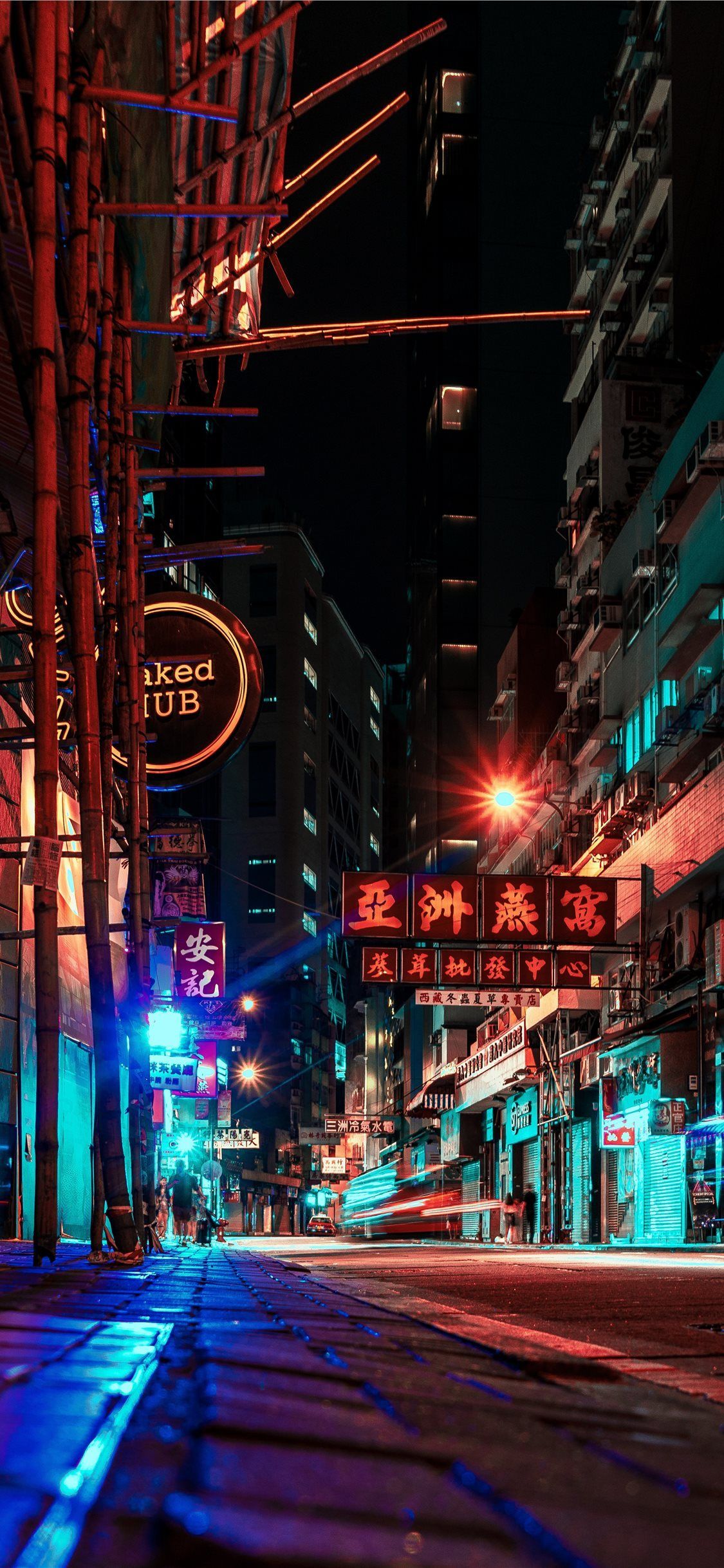 Hong Kong. Fotografia notte, Sfondi vintage, Fotografia urbana