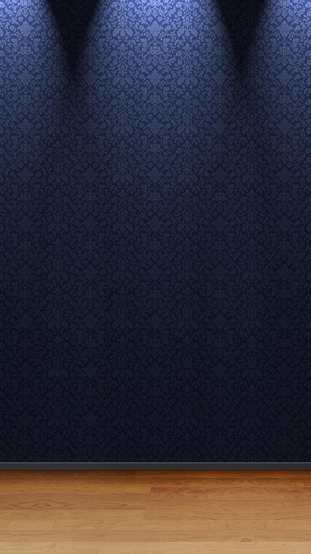 iPhone Wallpaper Blue Leather