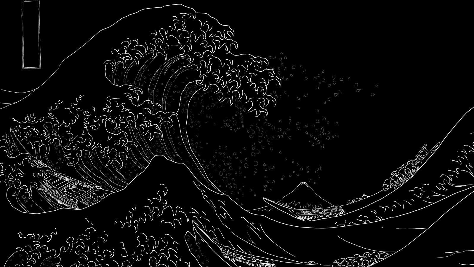 Free download japan paintings waves boats kanagawa great wave