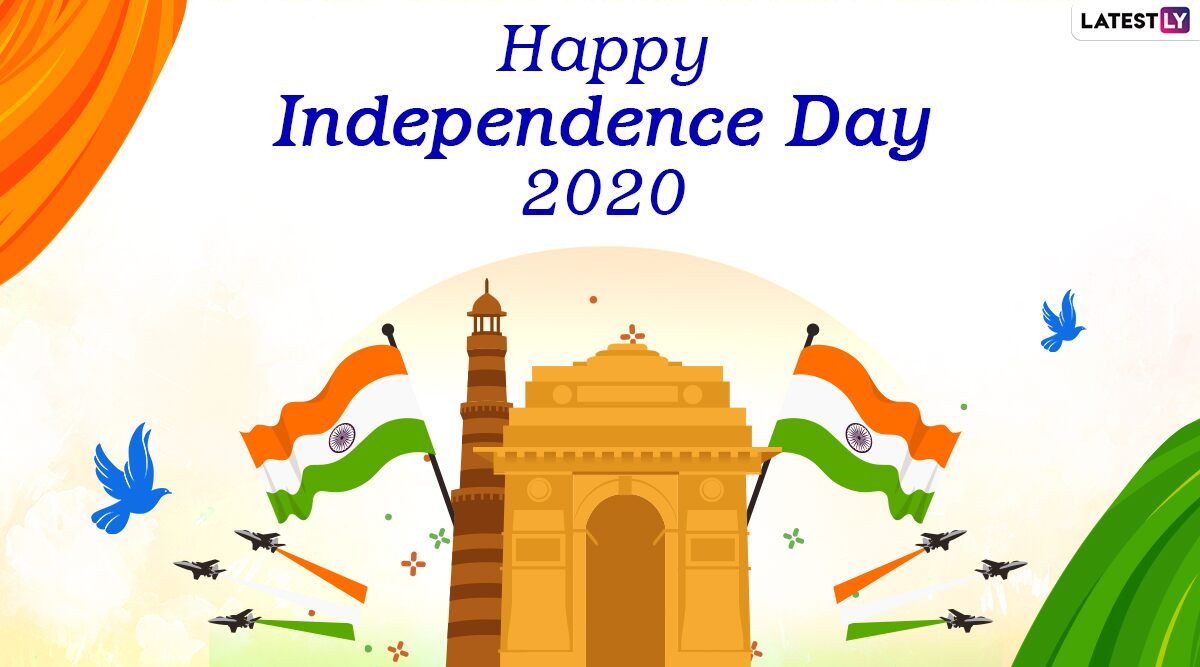 Happy Indian Independence Day 2020 Wishes in English: WhatsApp Stickers, 15th August HD Image, GIF Greetings, Tiranga Photo, Facebook Messages & SMS to Celebrate