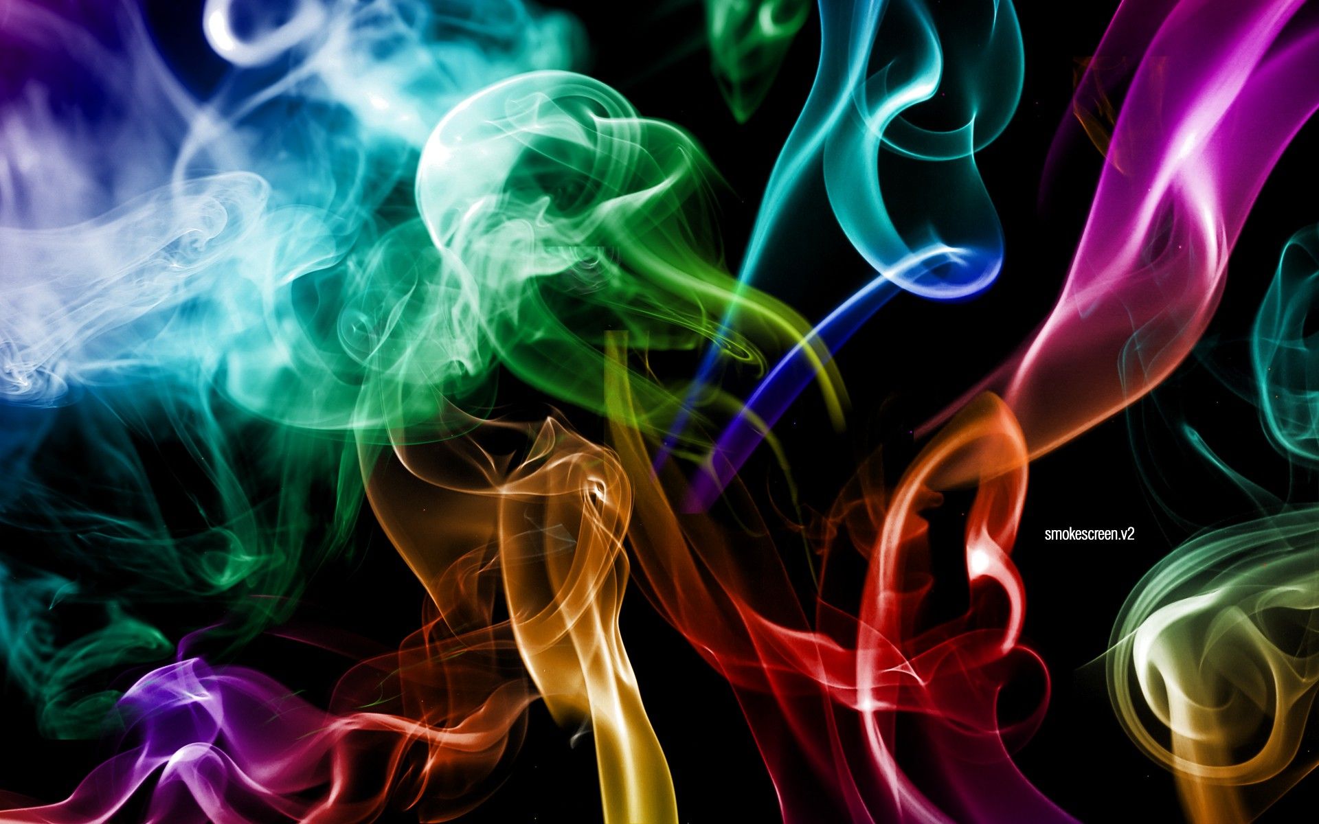 Colored Smoke Wallpaper