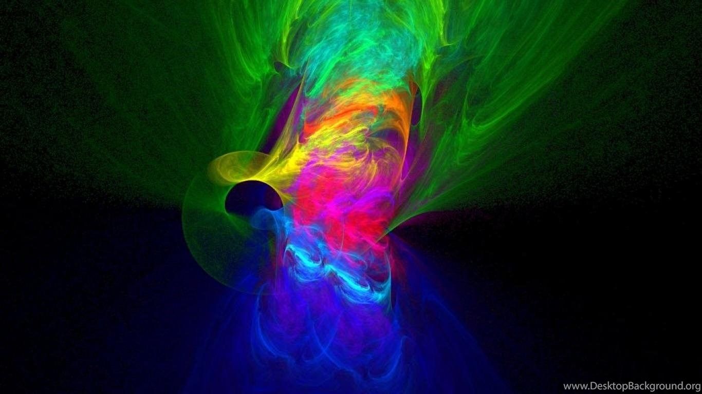 Psychedelic Color Swirl Abstract Colorful Fog Or Smoke HD